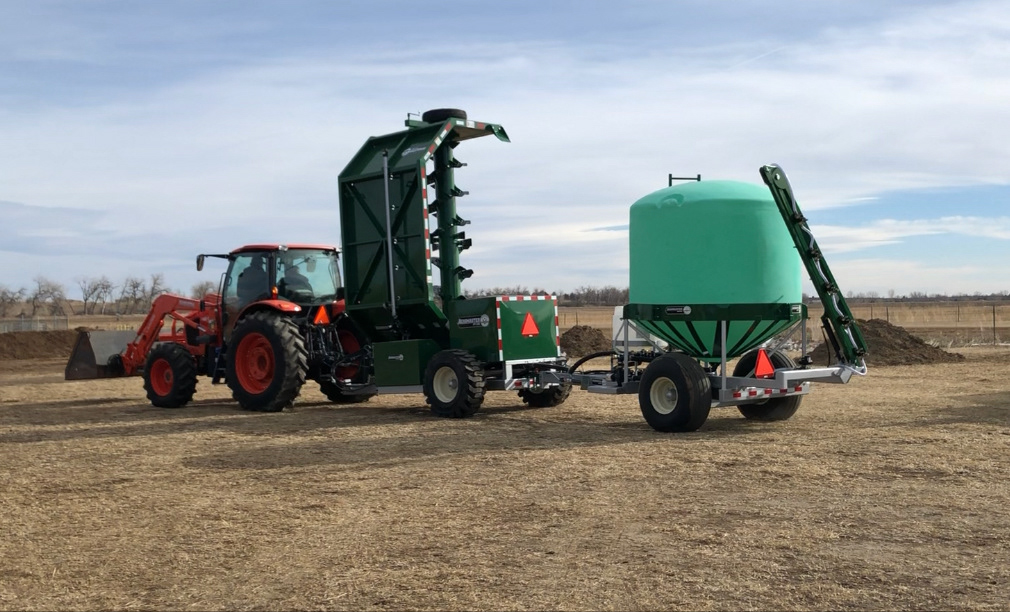 Our tractor and compost turner.
