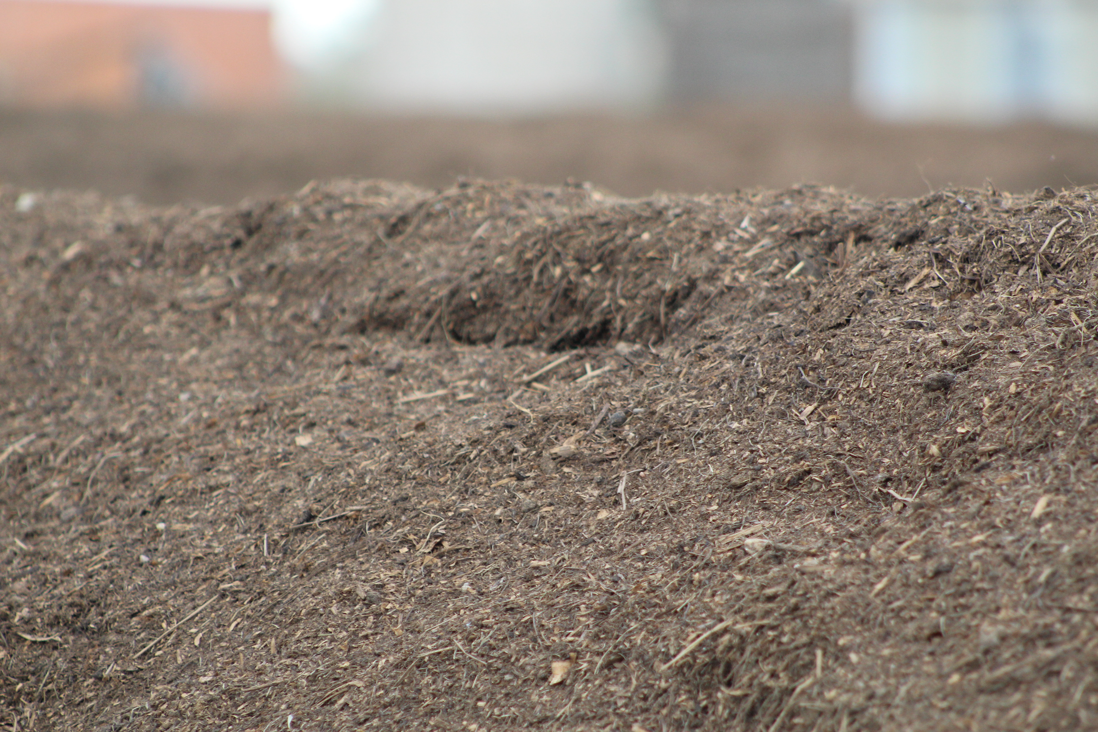 Breakdown ridge in new windrow