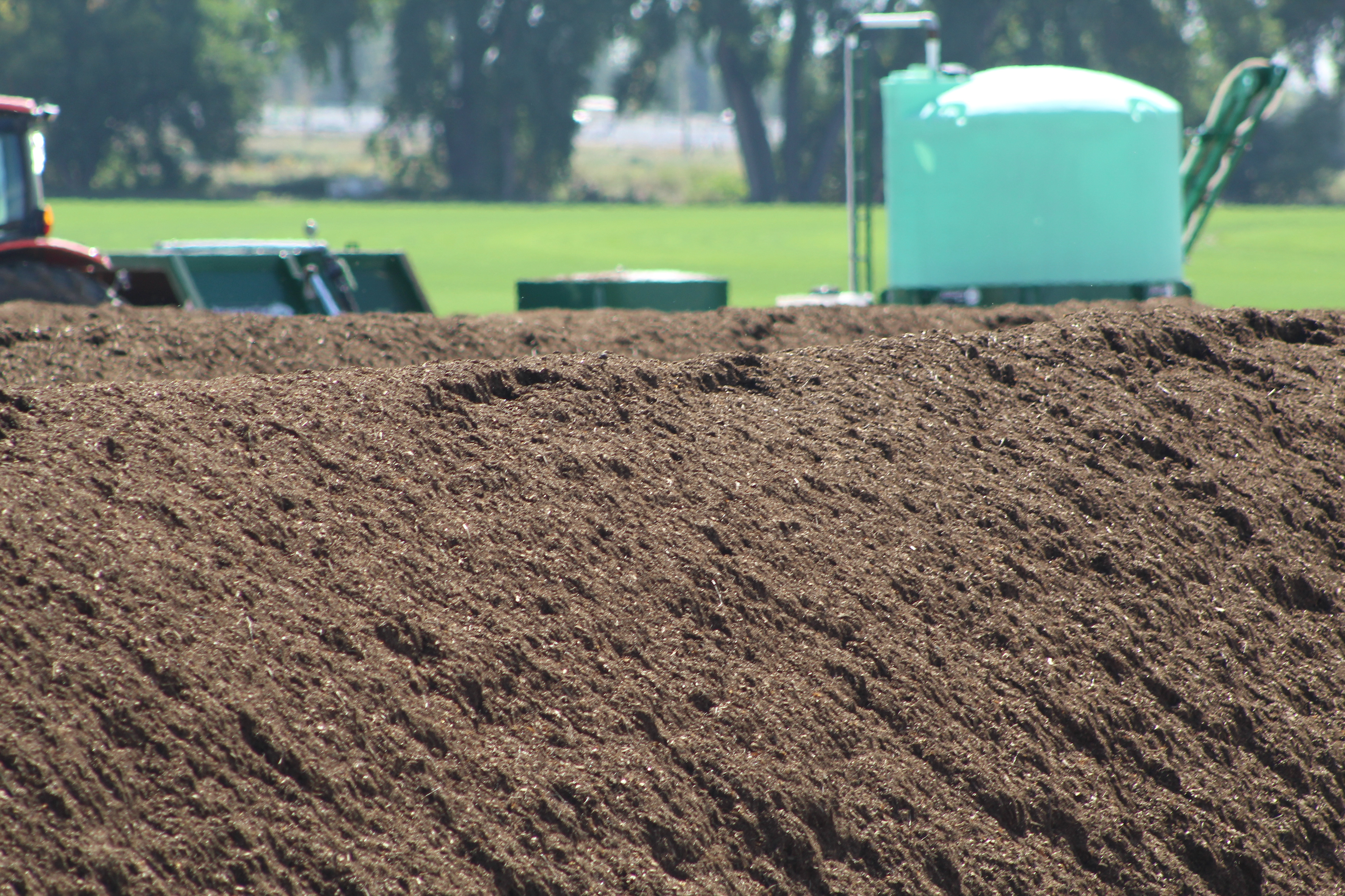 Compost process 1 month continuing the breakdown process.
