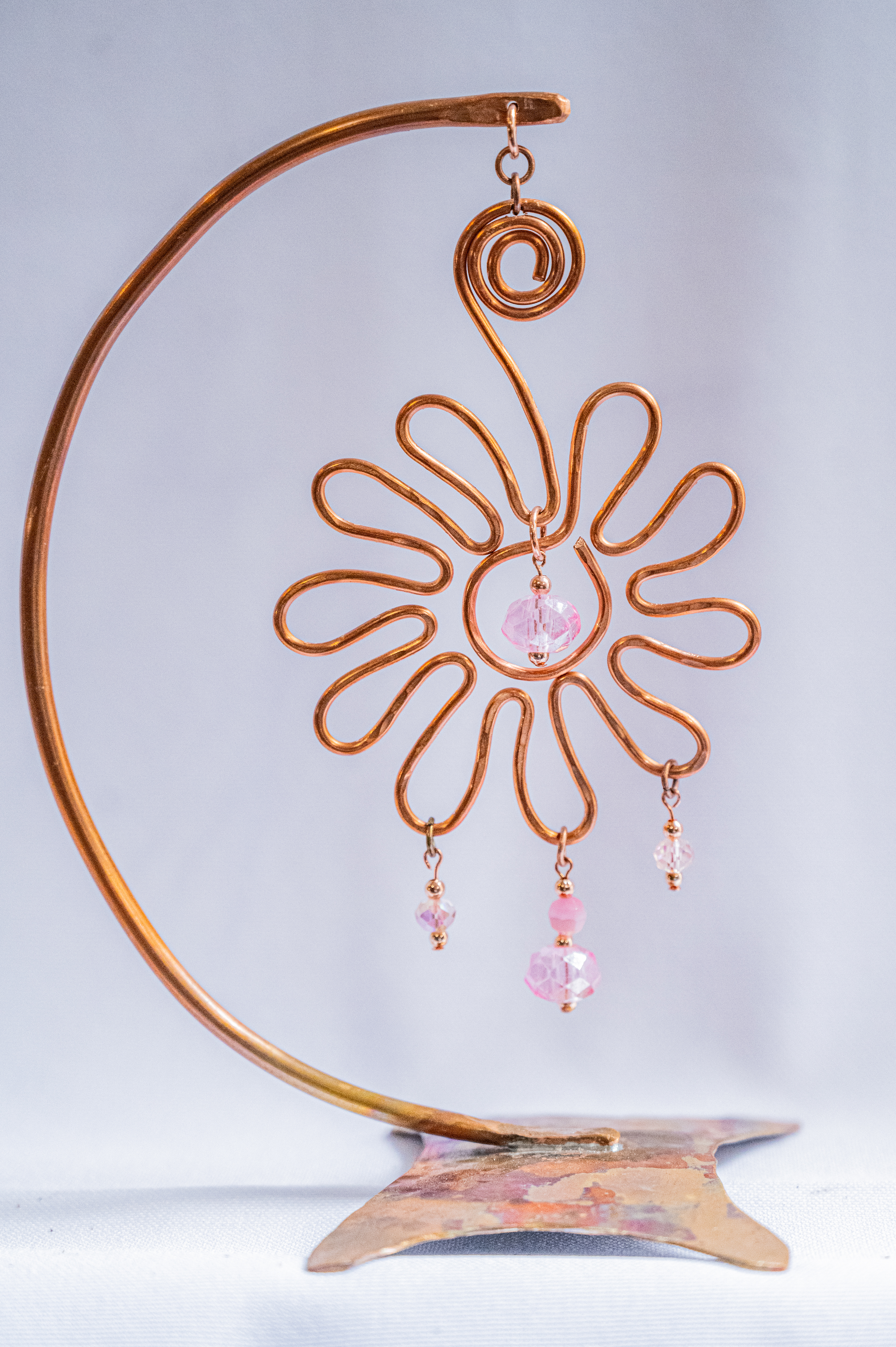 "Rosy", 3.5w x 6.5h x 5d, $75