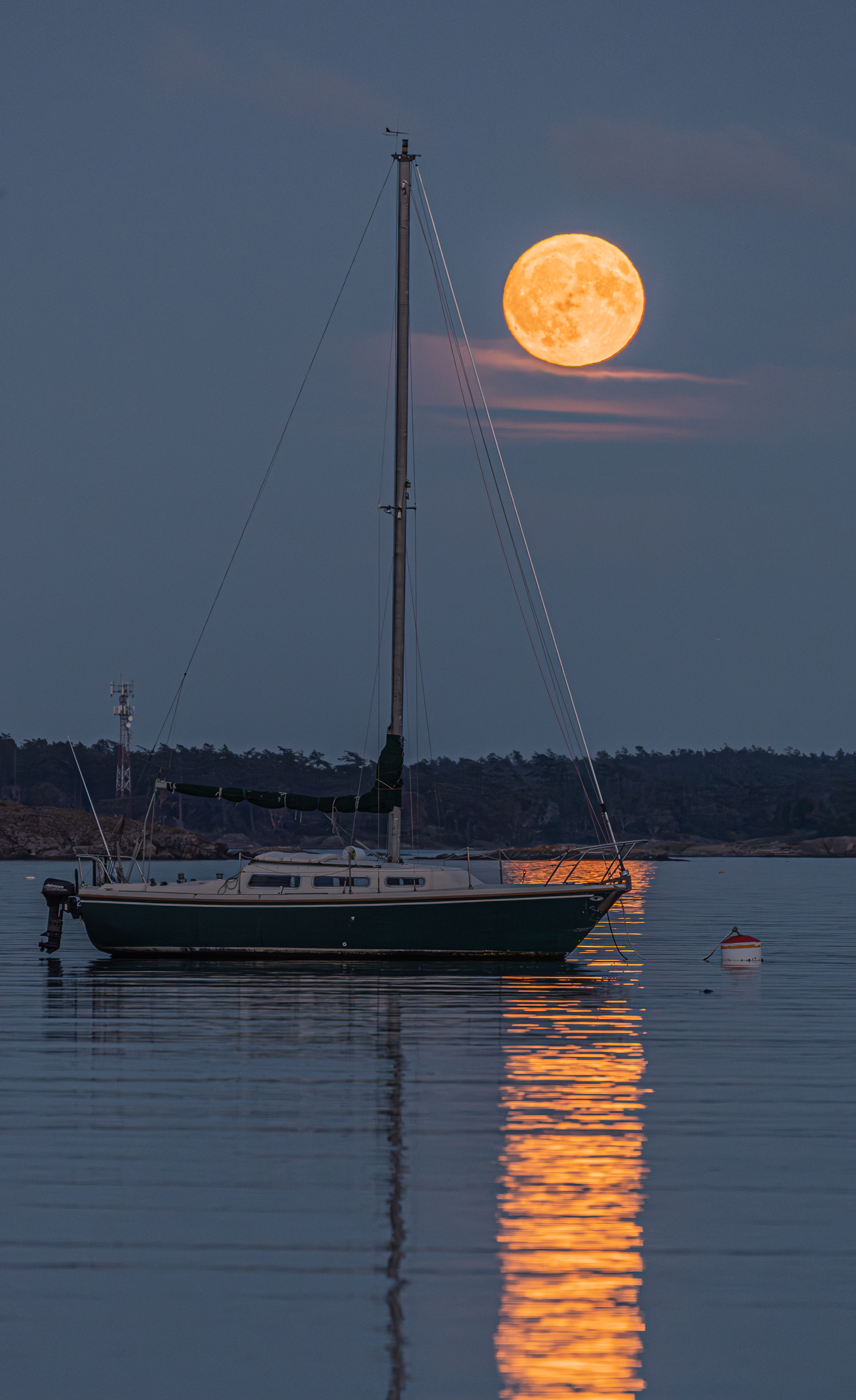 Moonrise on Vancouver Island
