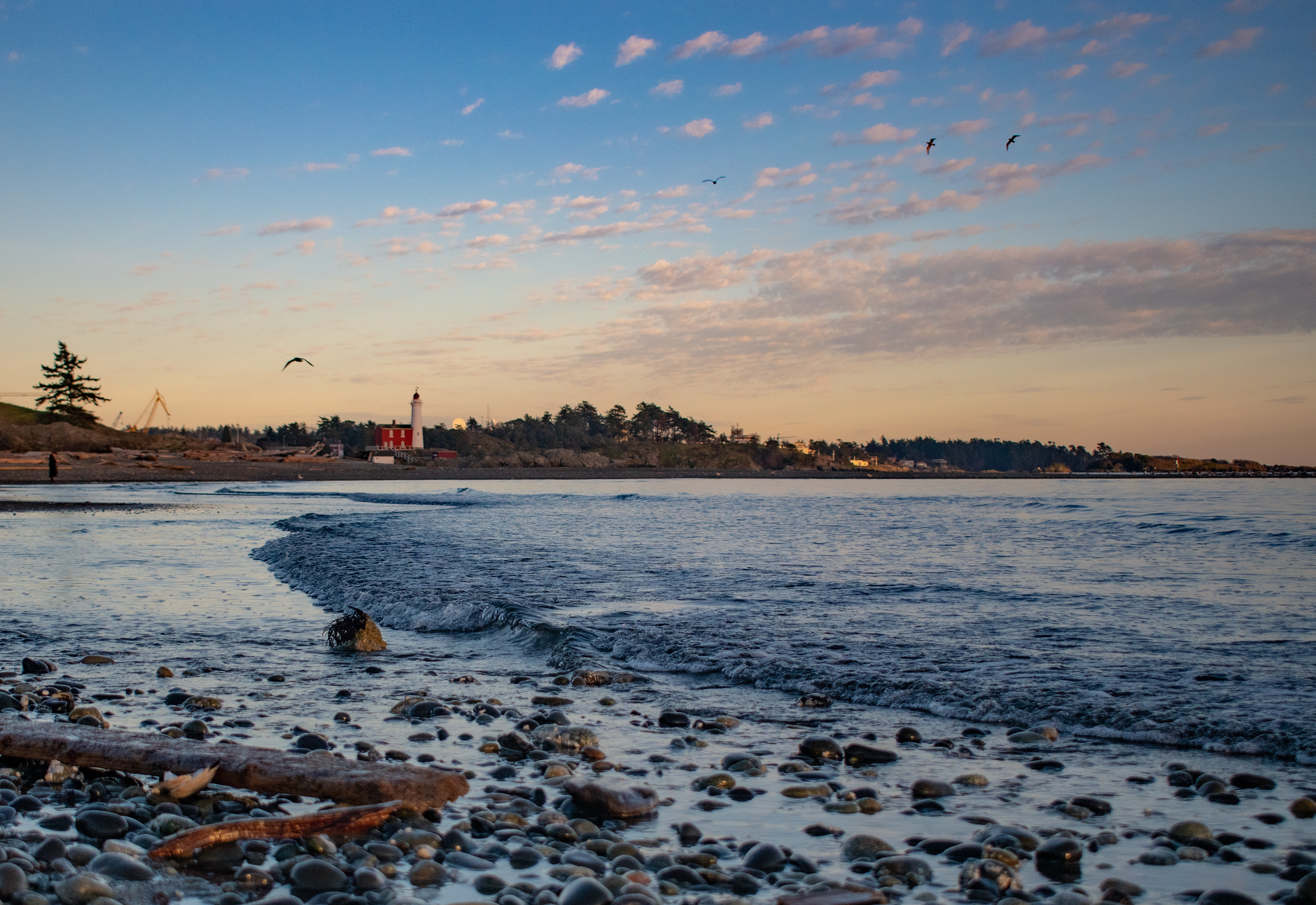 Winter sunset in Colwood, Vancouver Island
