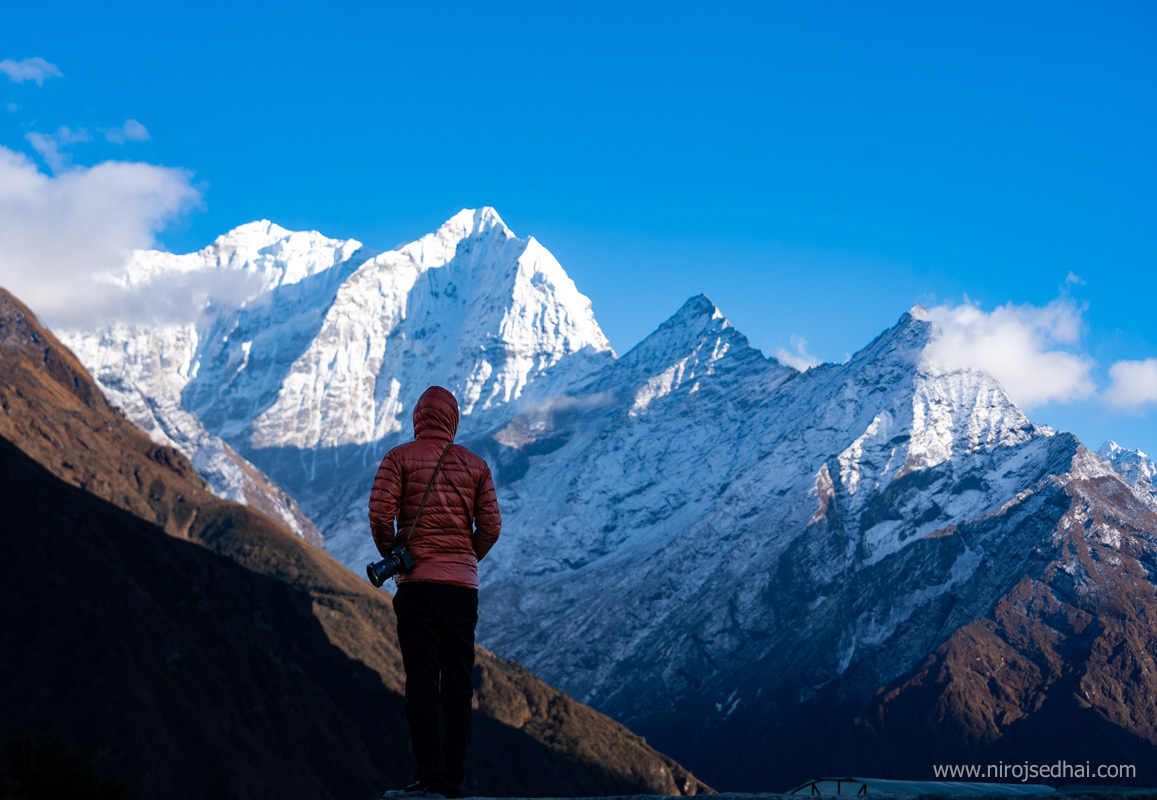 Sunset around Namche Bazaar