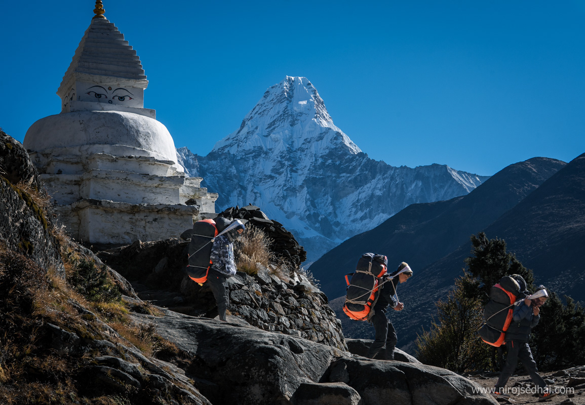 Trail near Pangboche village