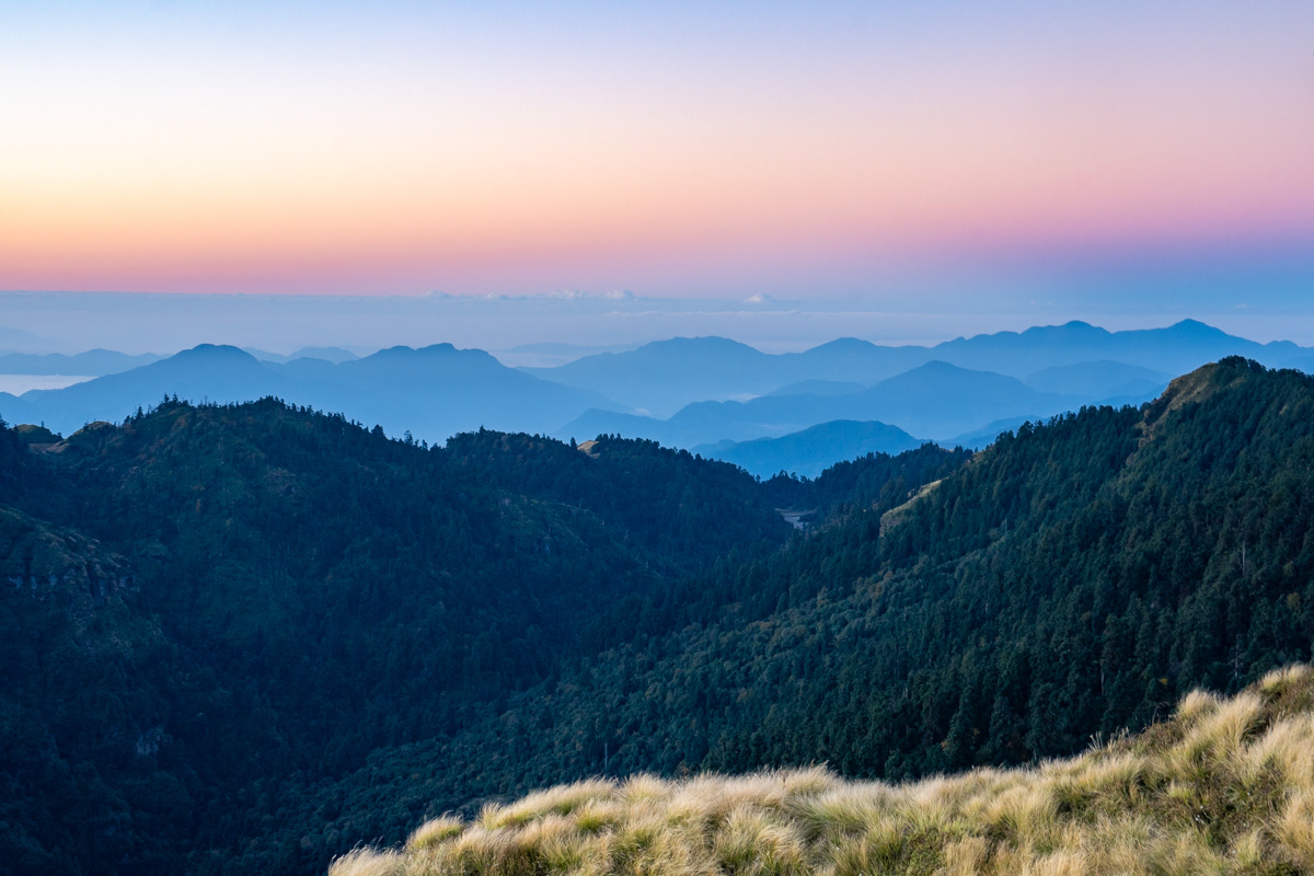 After sunset colours towards south from the Annapurna foothills