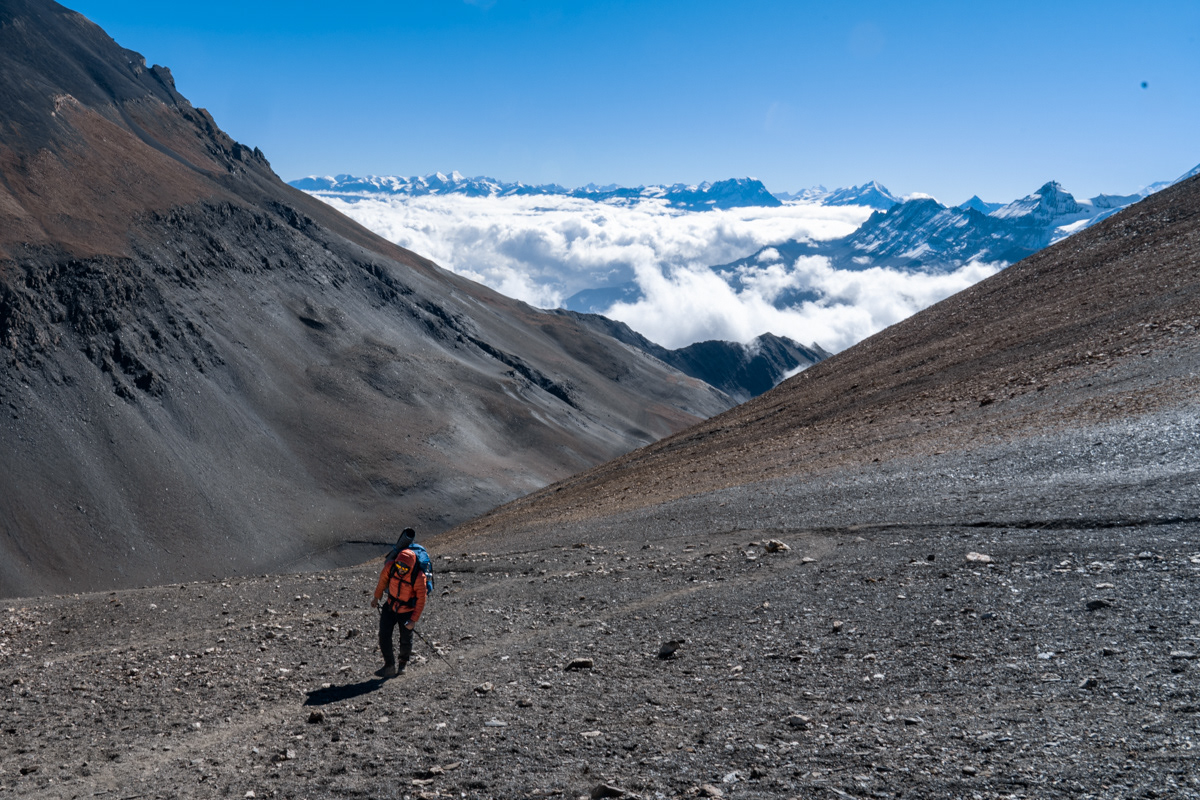 towards Juben la pass from Mustang to Dolpa