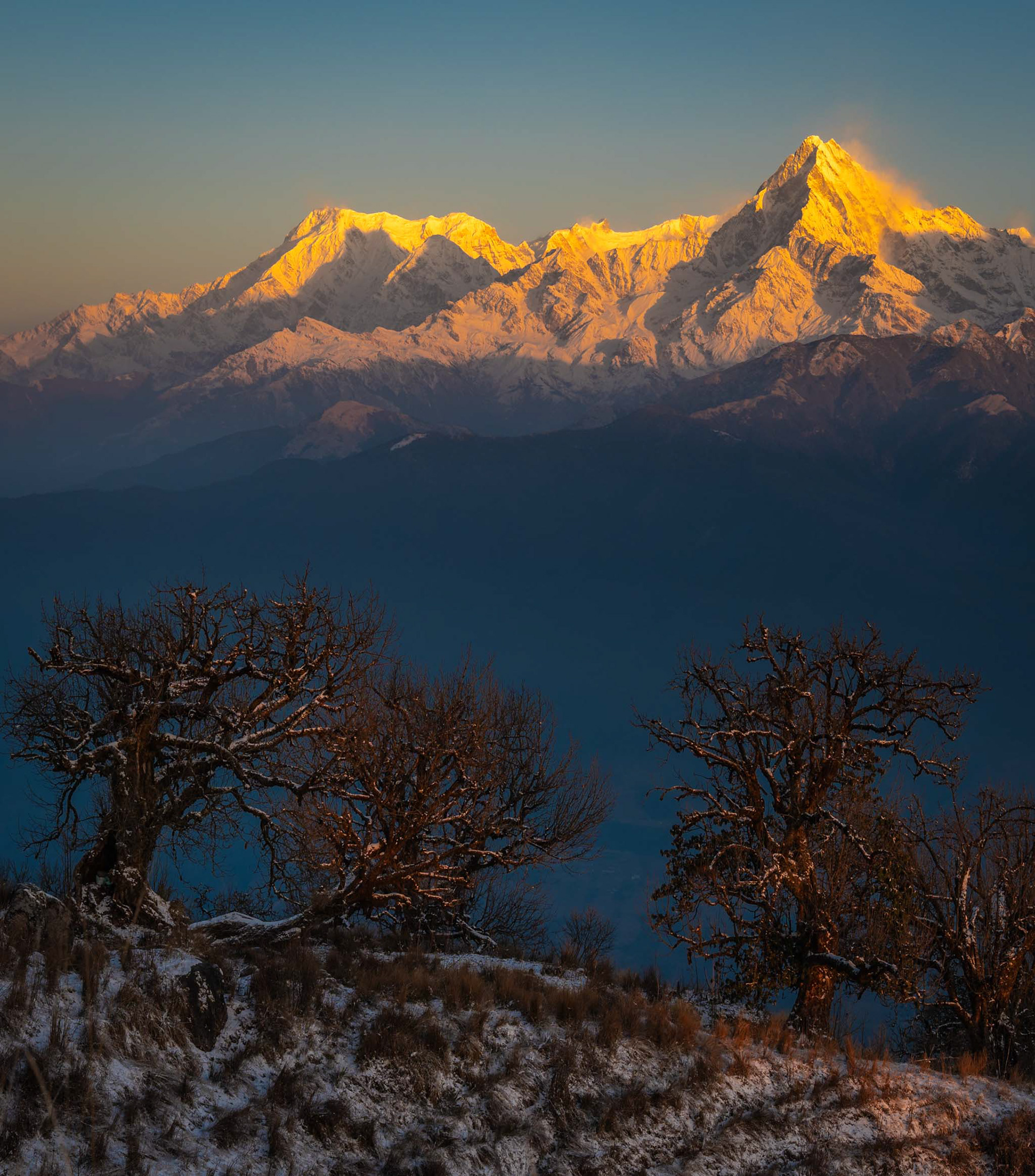Fishtail glow early morning