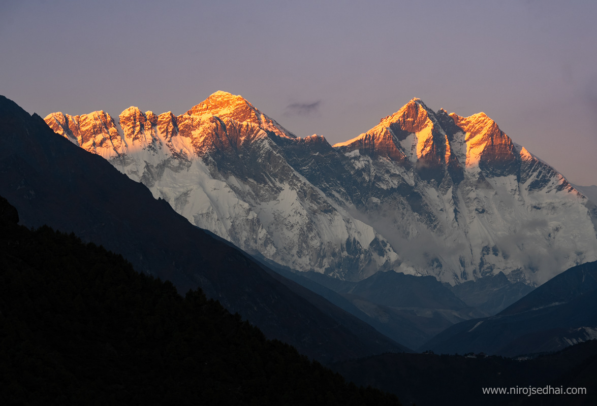Sunset on Everest