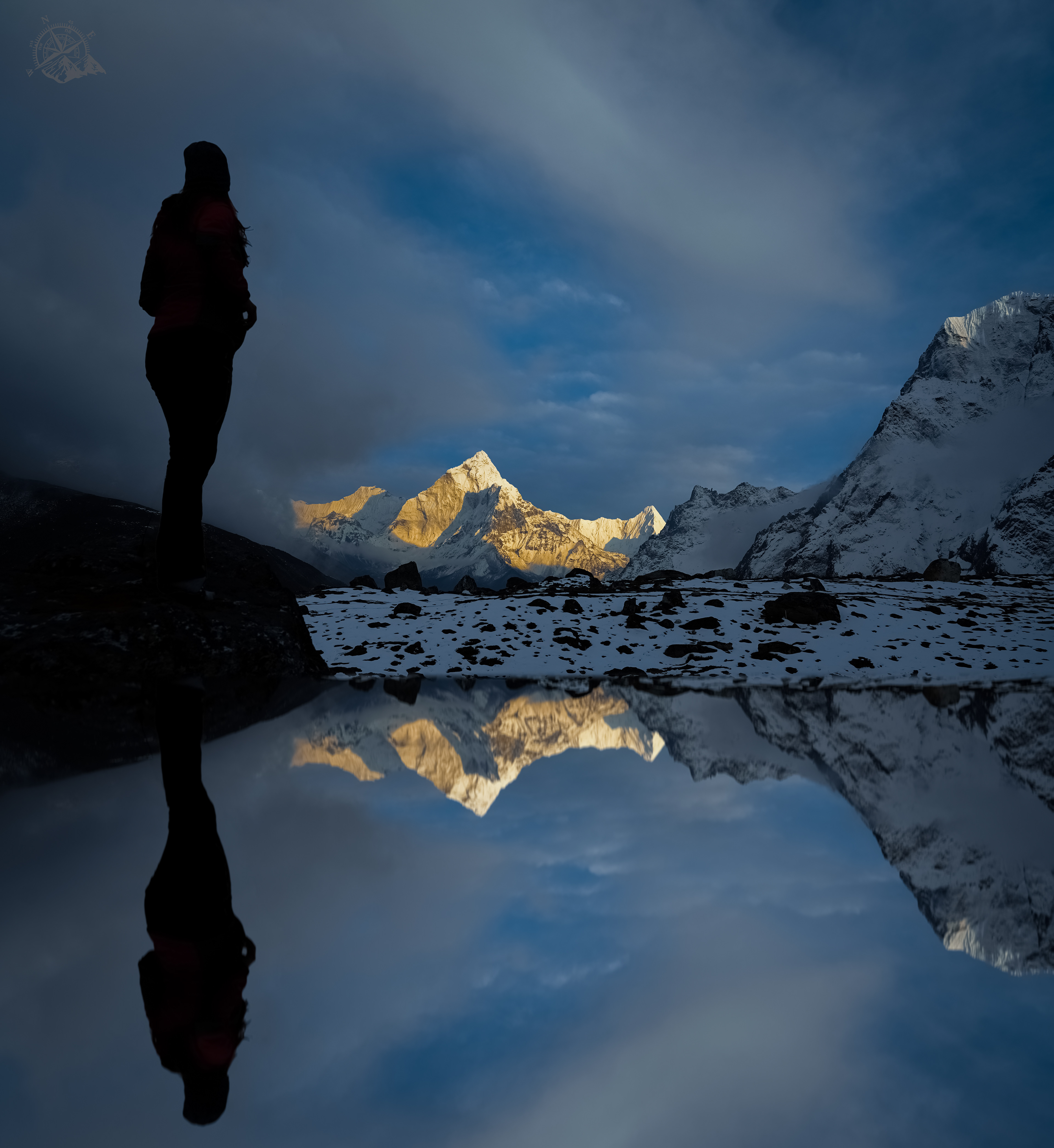 Sunset around Everest region