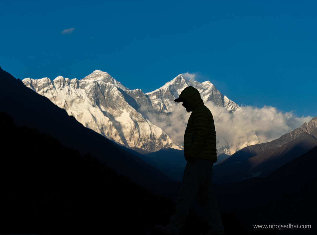 Everest during sunset