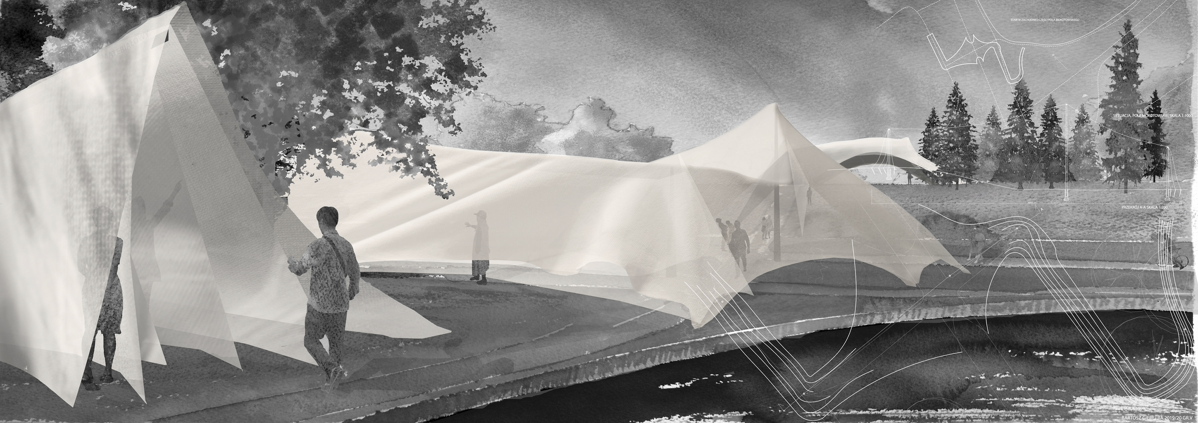 touch of matter - canvases and foils (architecture)
