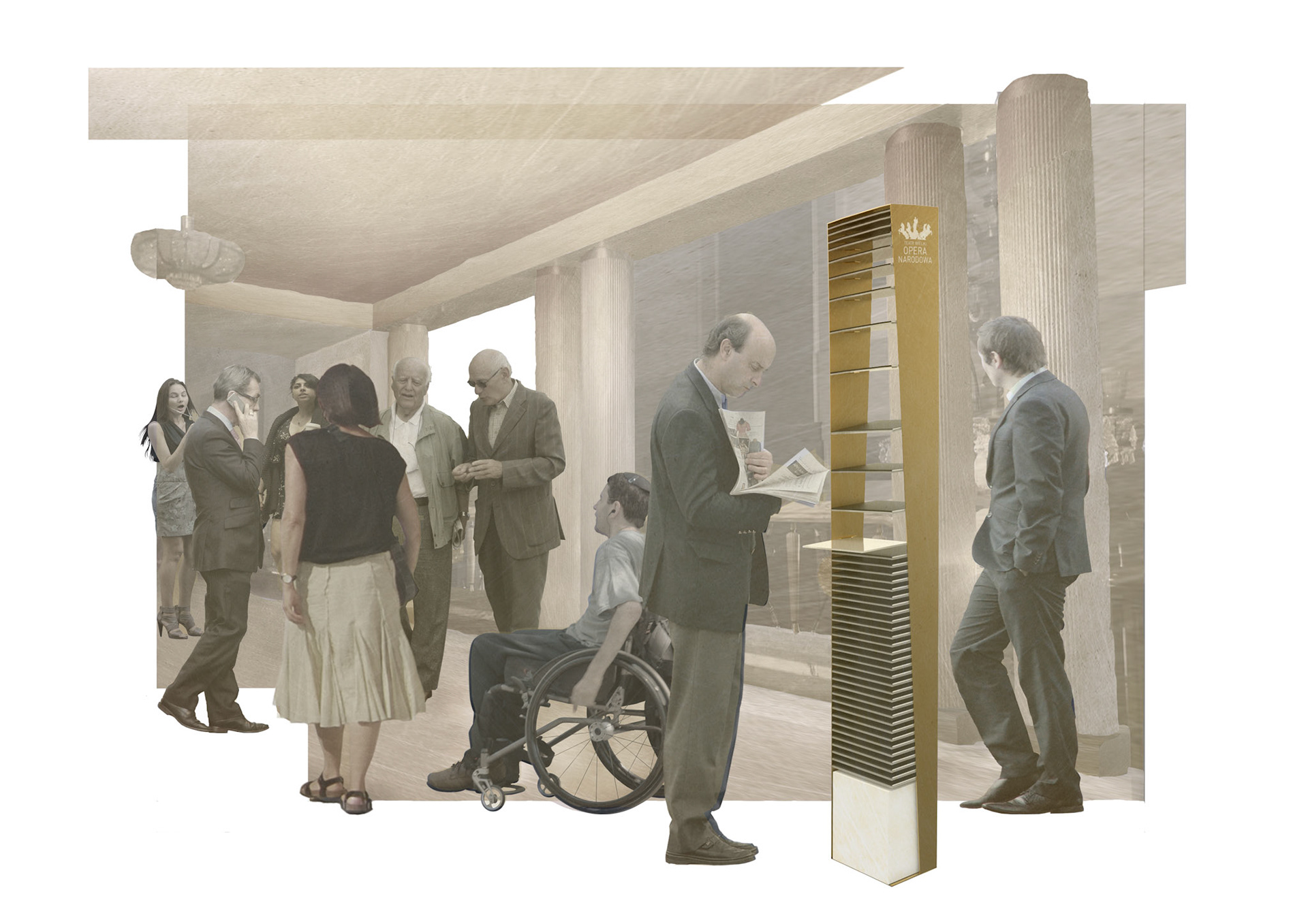 competition for a piece of furniture for the Grand Theater in Warsaw