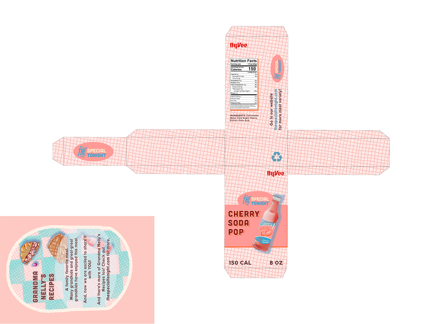 Layout of additonal packaging for food