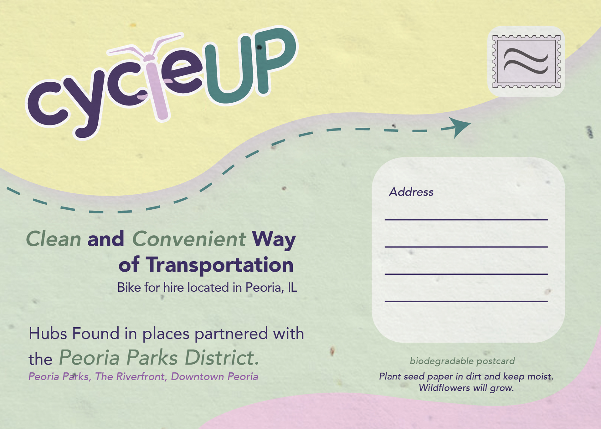 Back of Biodegradable mailer