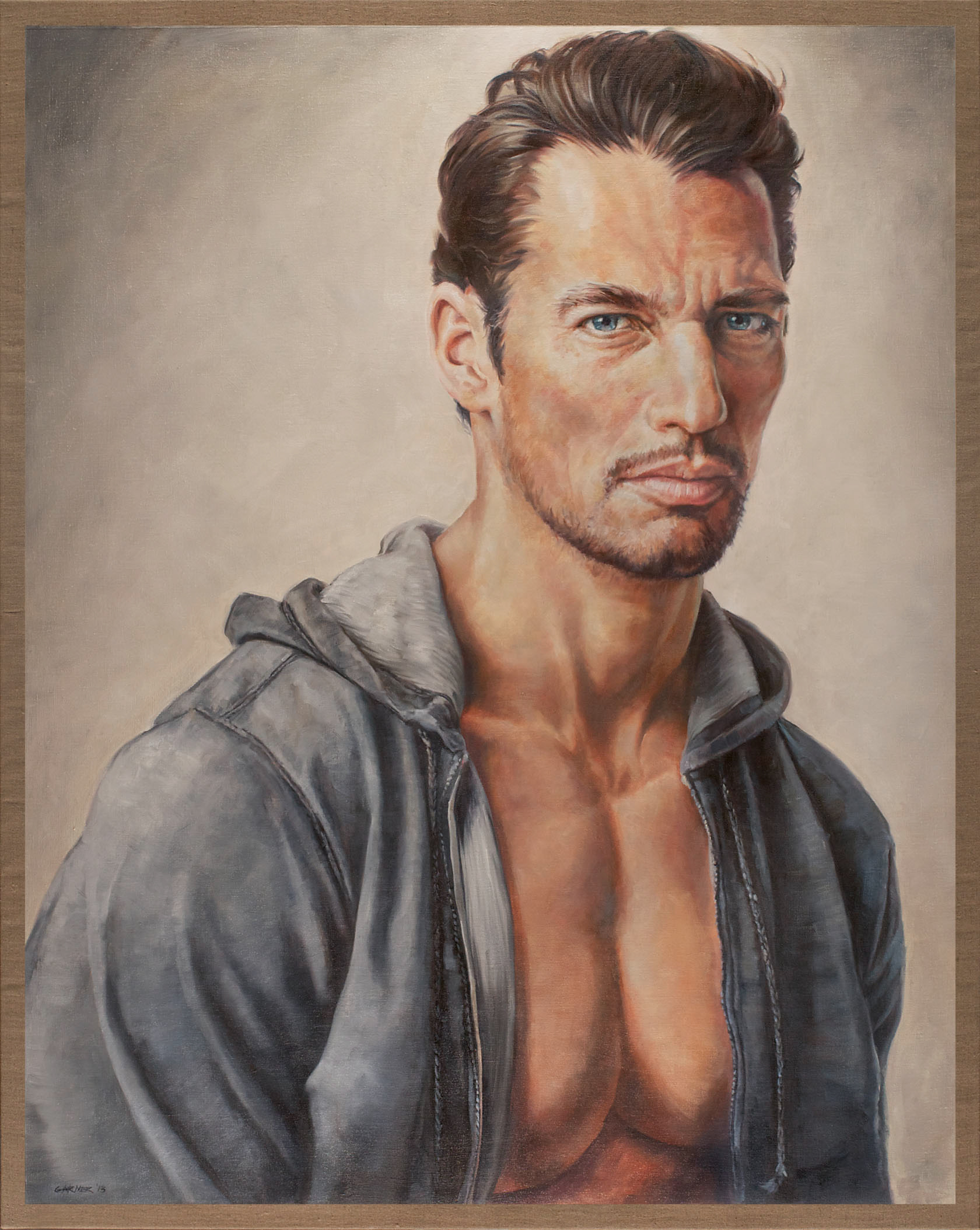 David Gandy, 2013, oil on linen, 48" X 60" Commission