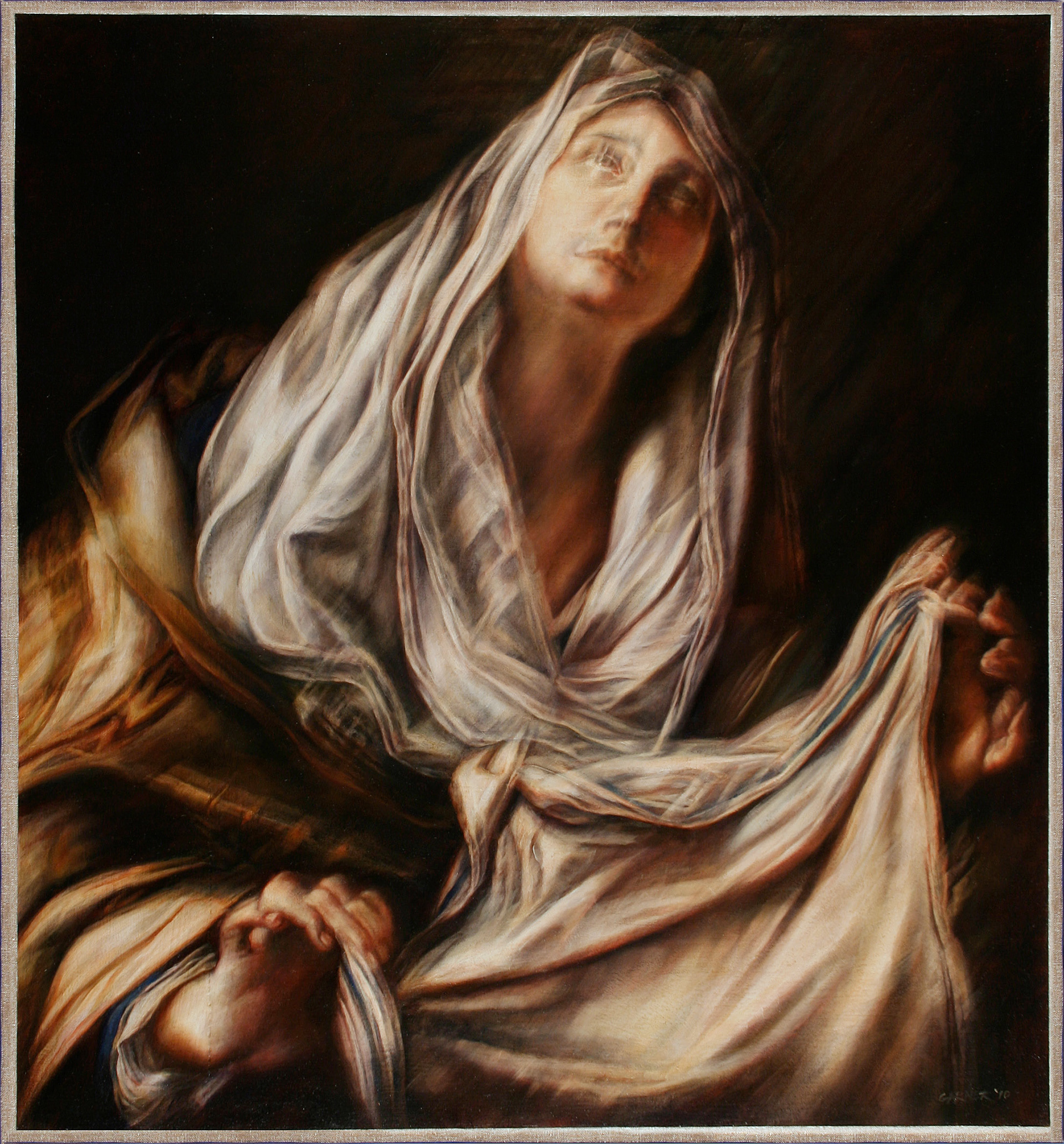 Santa Veronica (after Mattia Preti), 2010, oil on linen, 26" X 28"