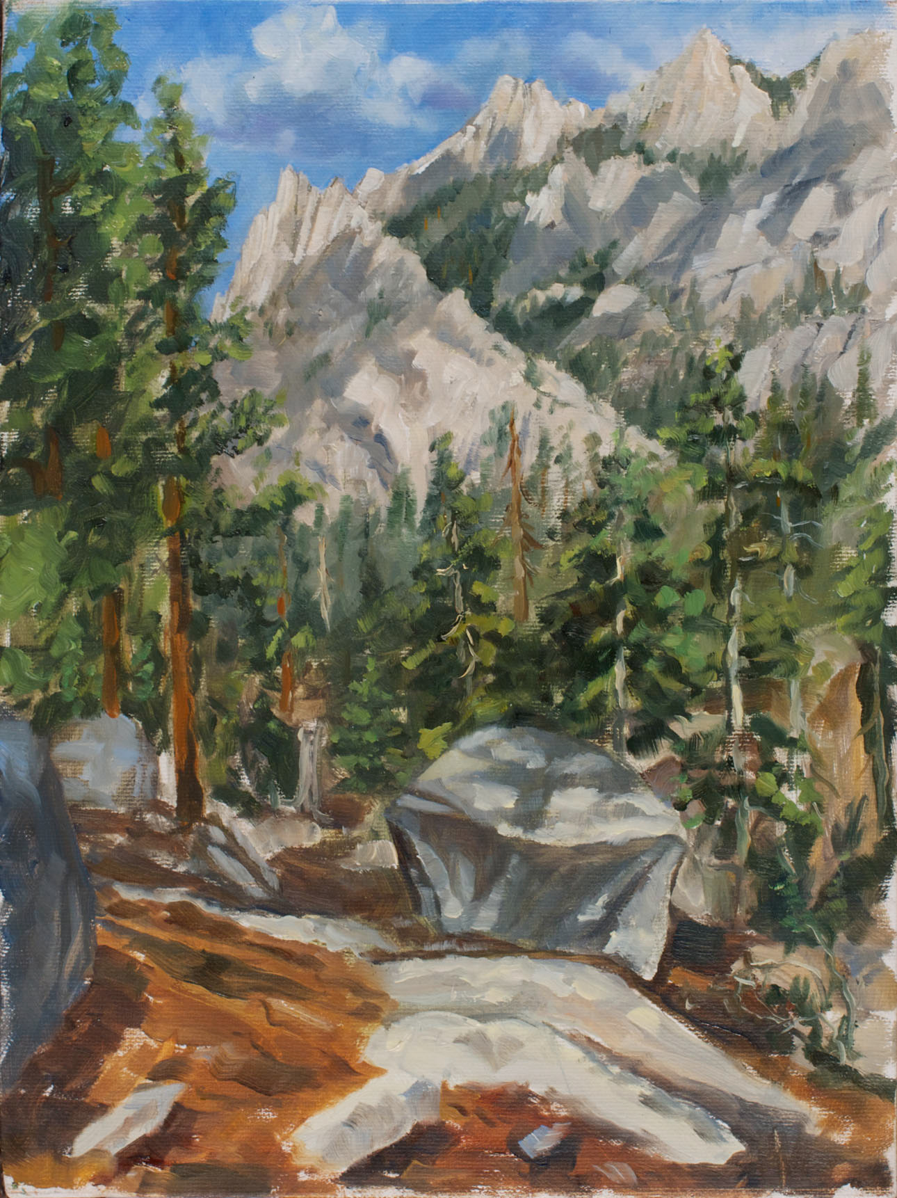 Mount Whitney, 2012, oil on canvas, 12" X 9"