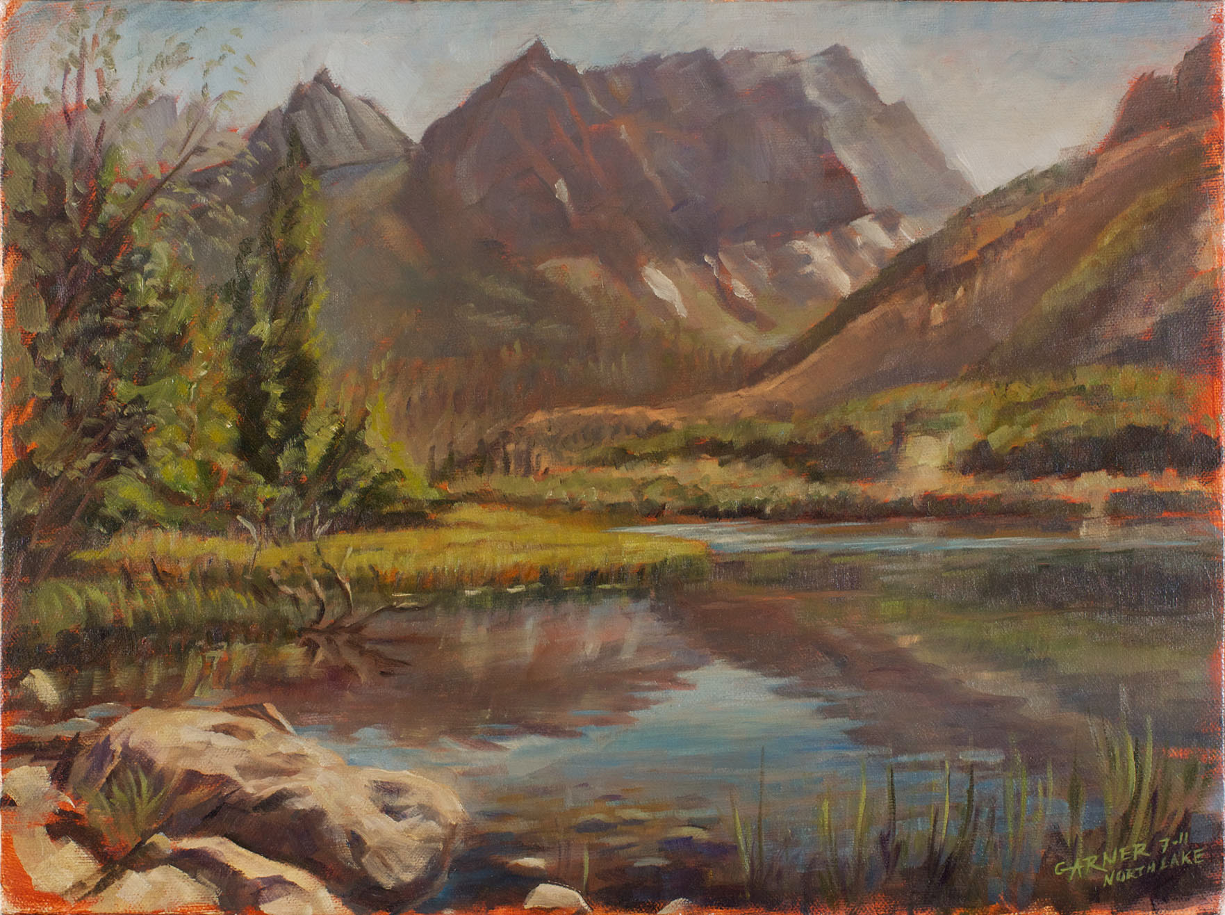 North Lake, 2011, oil on canvas, 16" X 12"