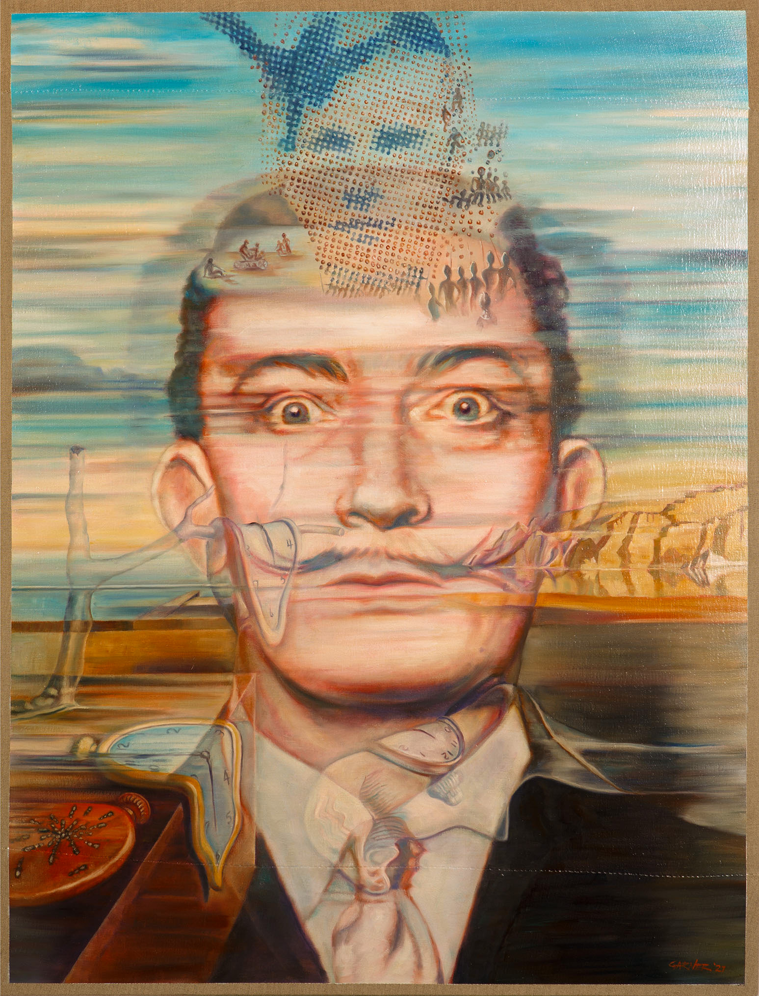 Dali, 2021, oil on linen, 36x48 sold