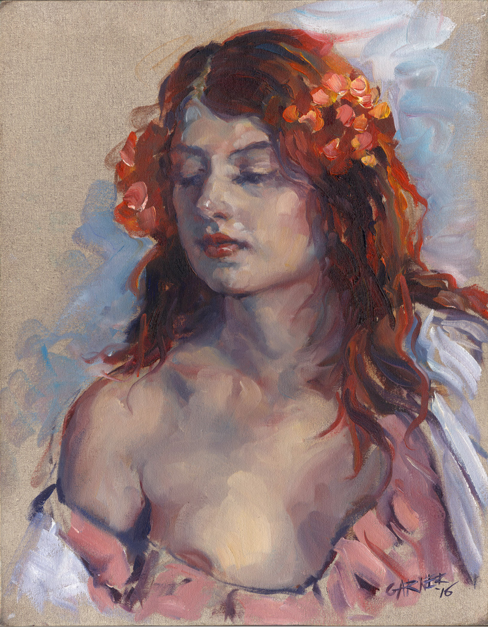 Mariam, 2016, oil on canvas, 11" x 14"