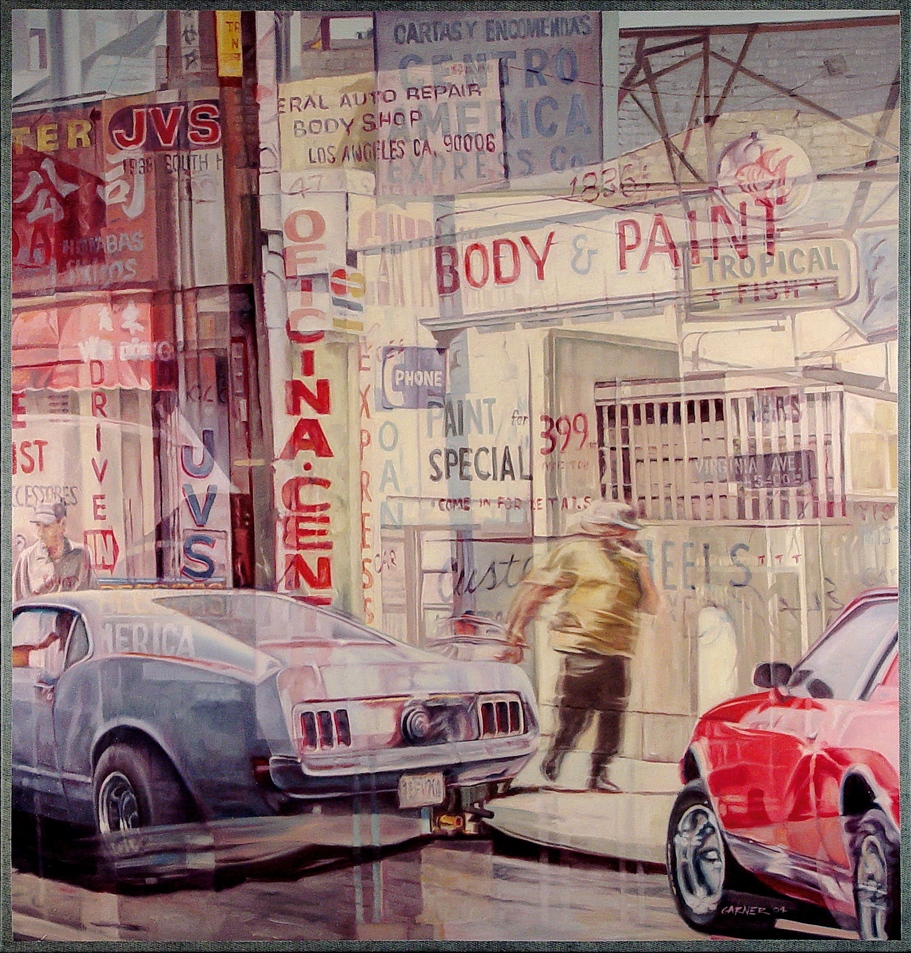 Body Paint, 2005, Oil on Denim, 42" x 44"  Sold