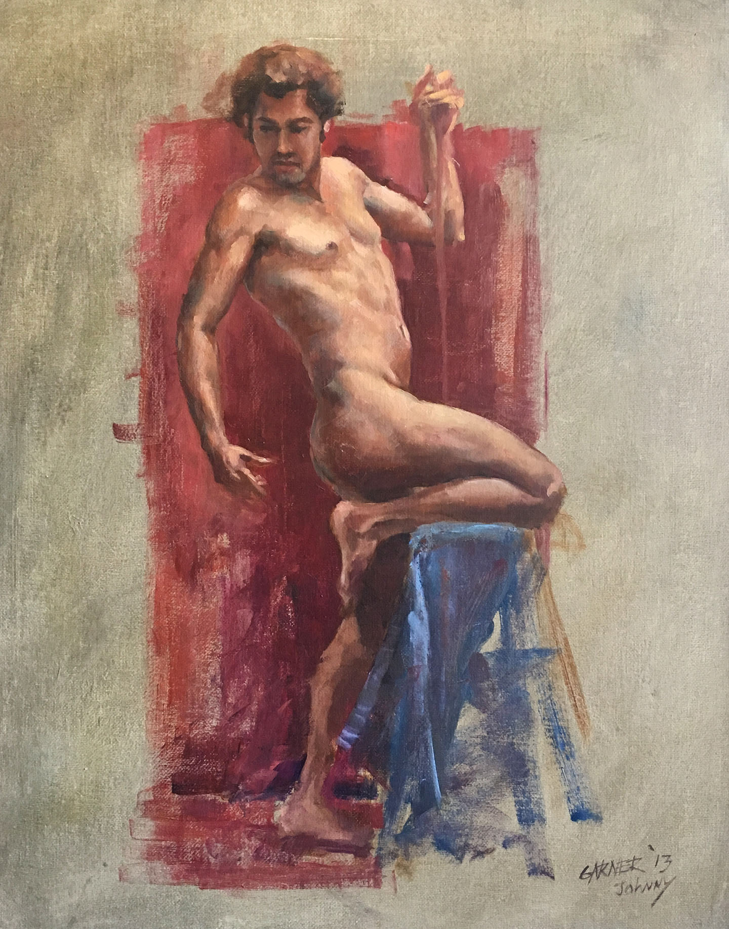 Johnny, 2013, oil on linen, 16" X 20"