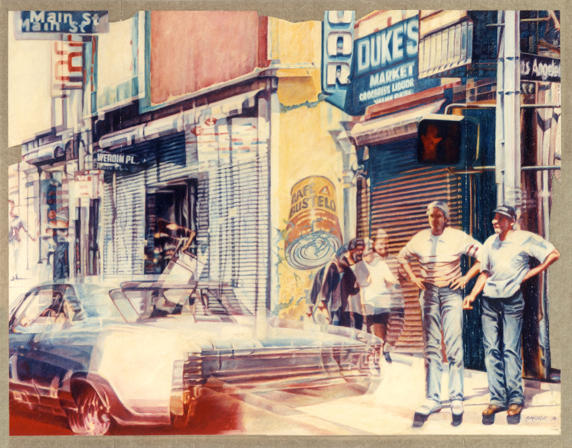 Main Street, 1994, Oil on Linen, 100 x 130 cm.  Sold