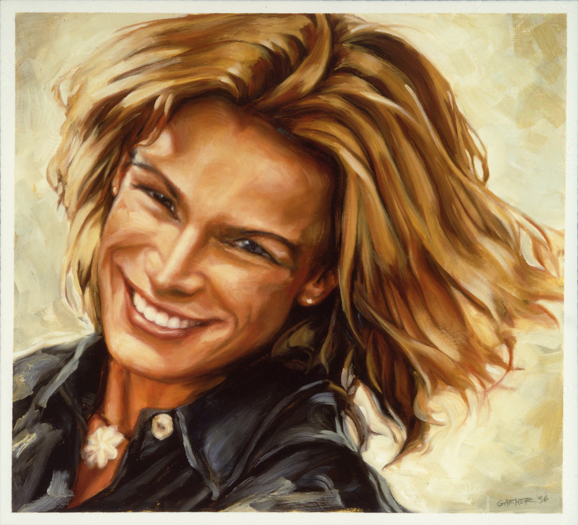 Princess Stephanie of Monaco, 1996, oil on canvas, c. 110 X 100 cm Commission
