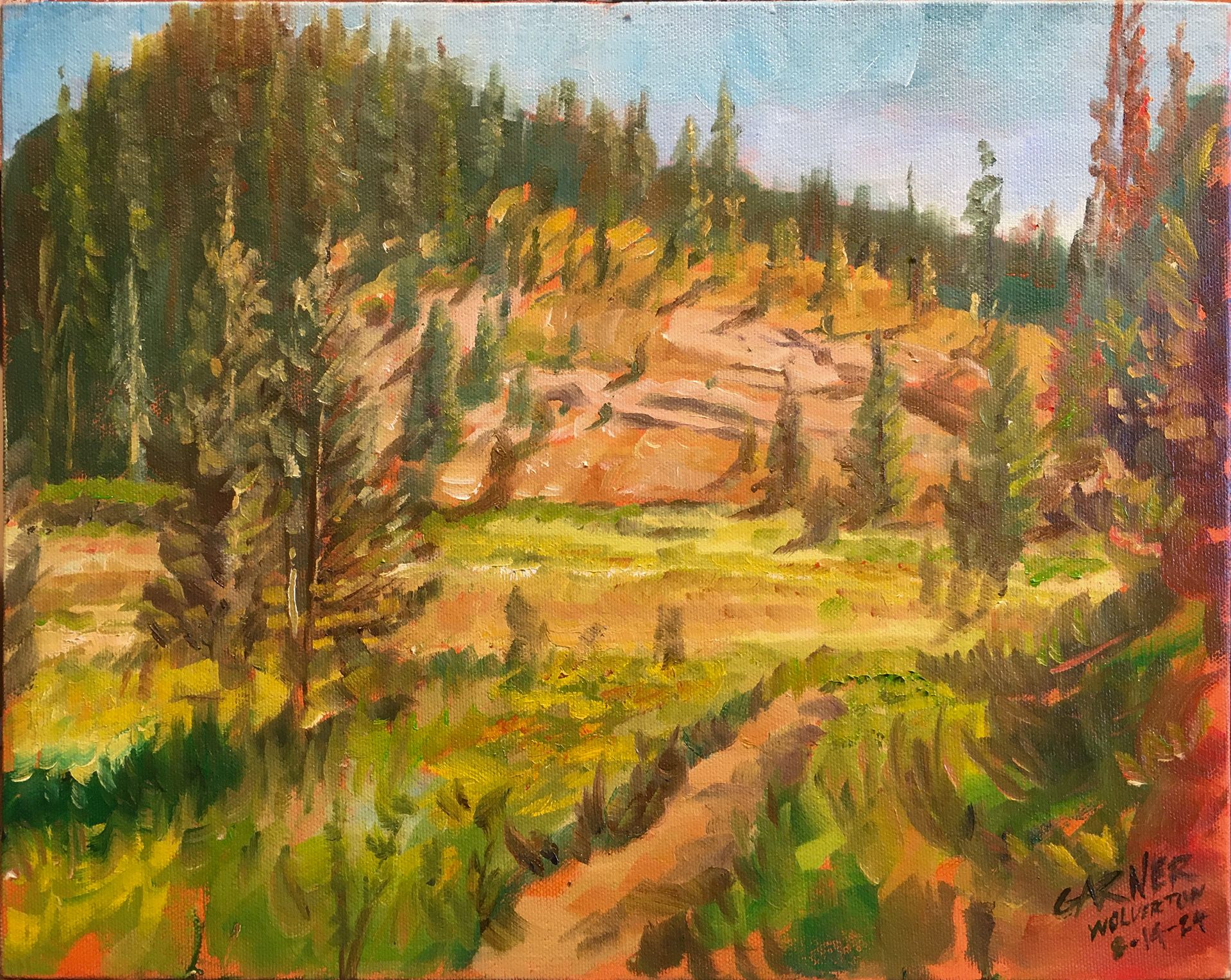 Wolverton, Sequoia, 2024, oil on canvas, 14" X 11"
