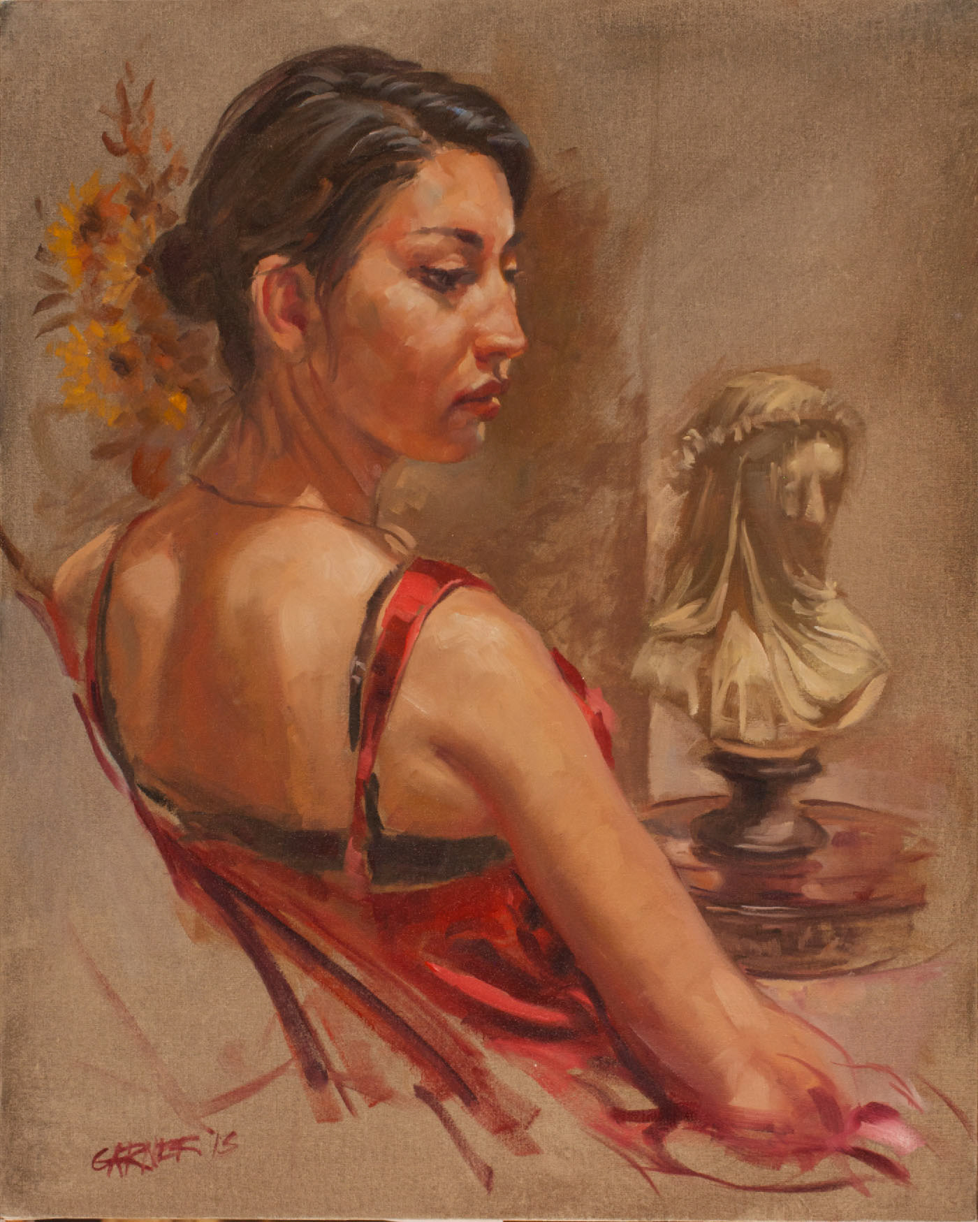 Lynda, 2013, oil on canvas panel, 16" X 20"