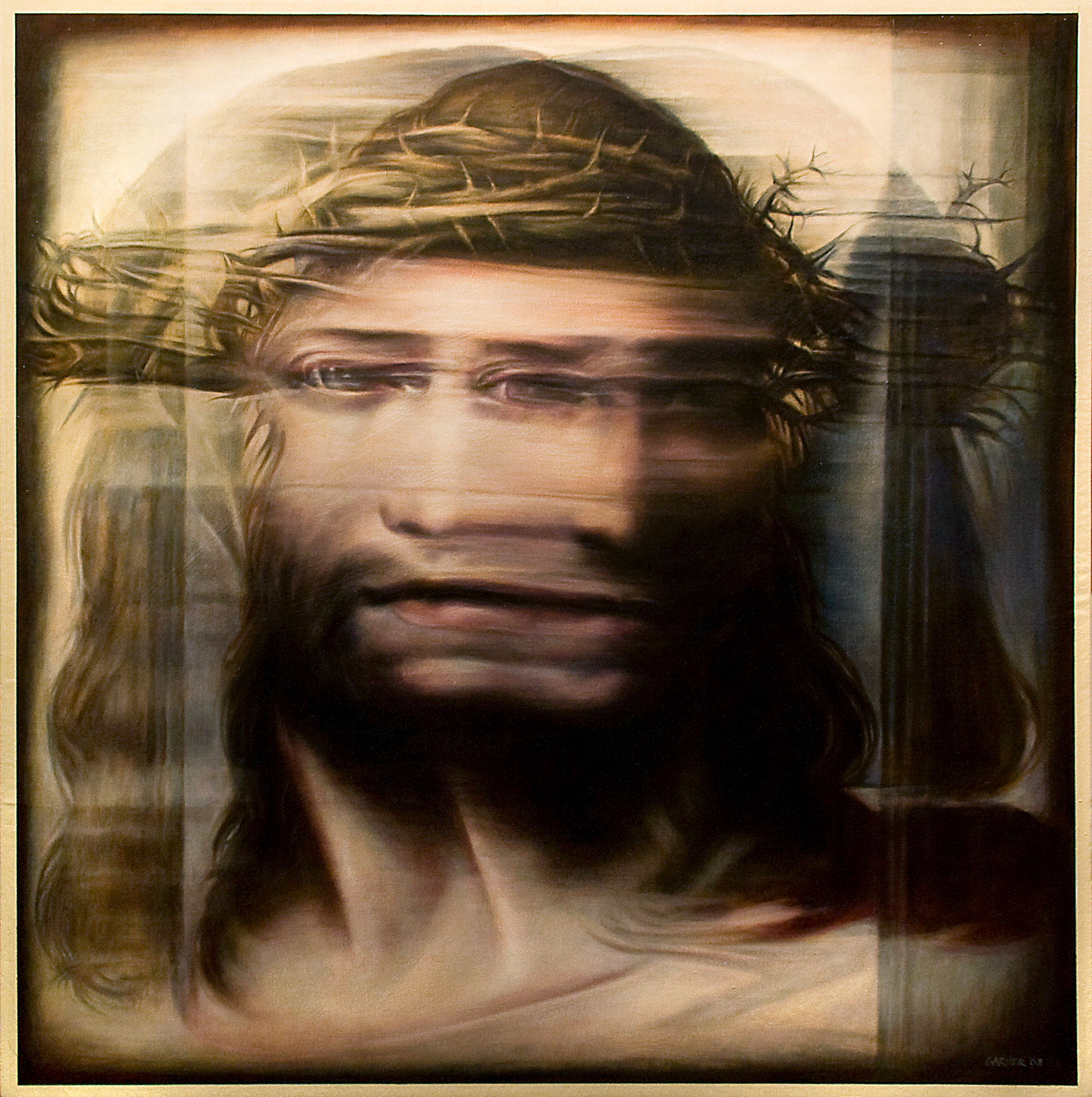 Ecce Homo (after Correggio), 2008, oil on canvas, 36" X 36" Sold