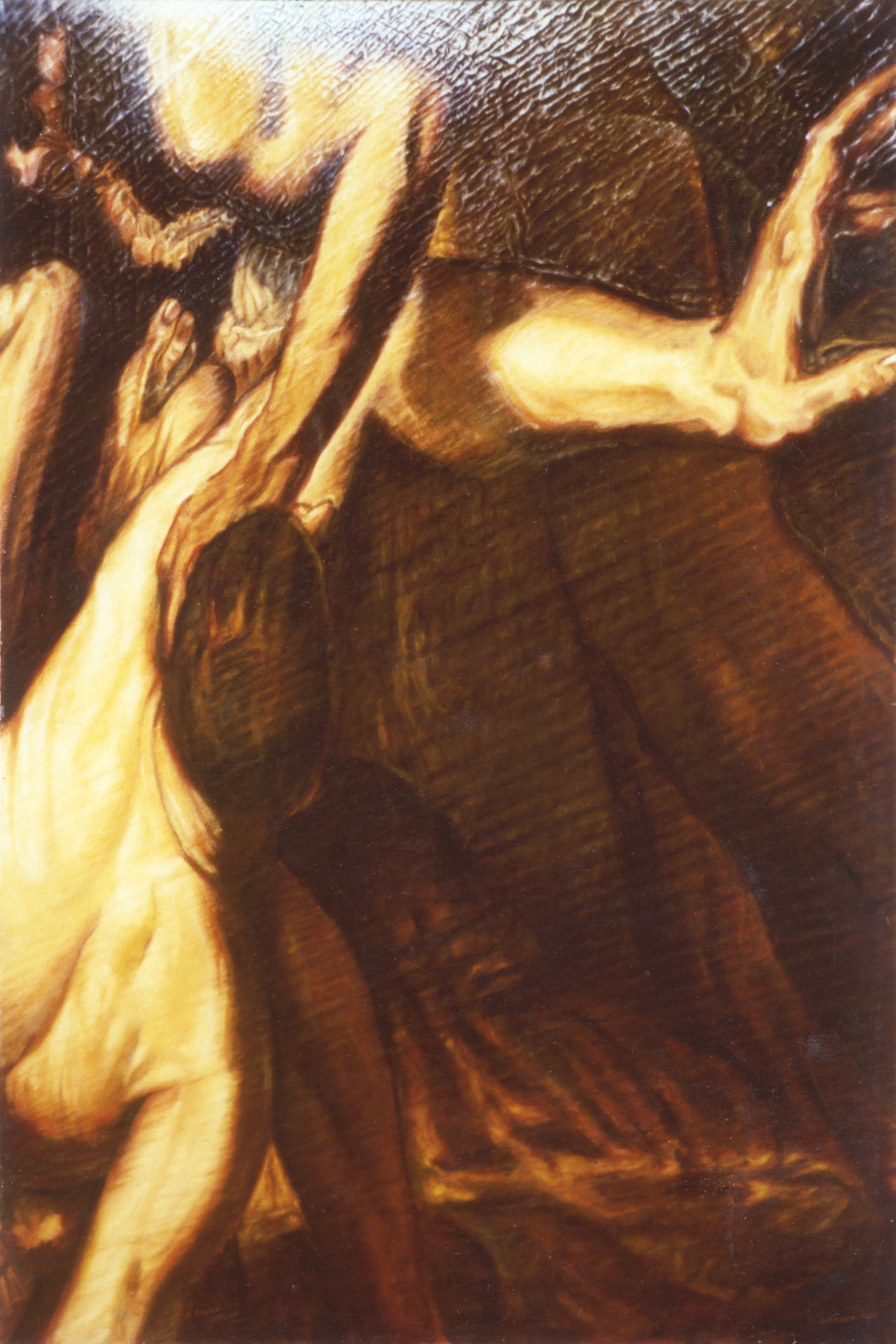 Light Brush (after Tintoretto), 1985, oil on canvas, 80 X 120 cm.