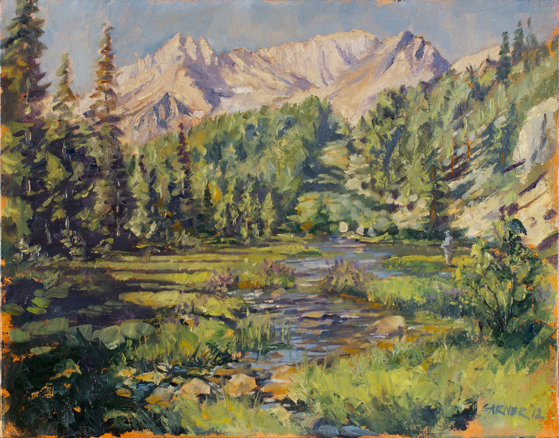 Mosquito Flats, 2012, oil on canvas, 14" X 11"