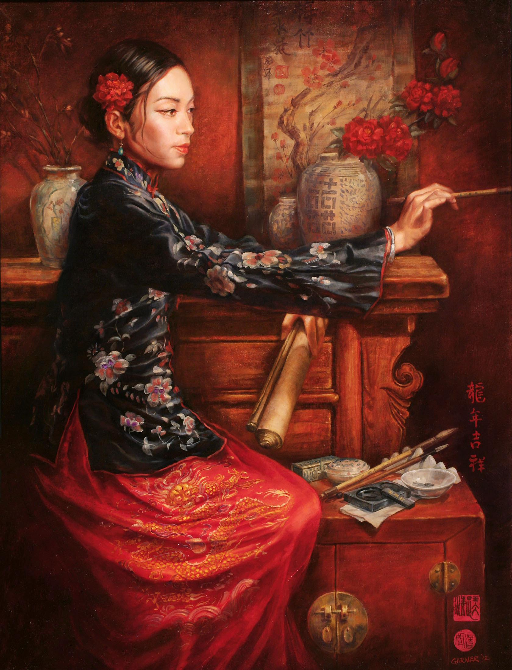 The Painter, 2012, Oil on Canvas, 18 x 24".