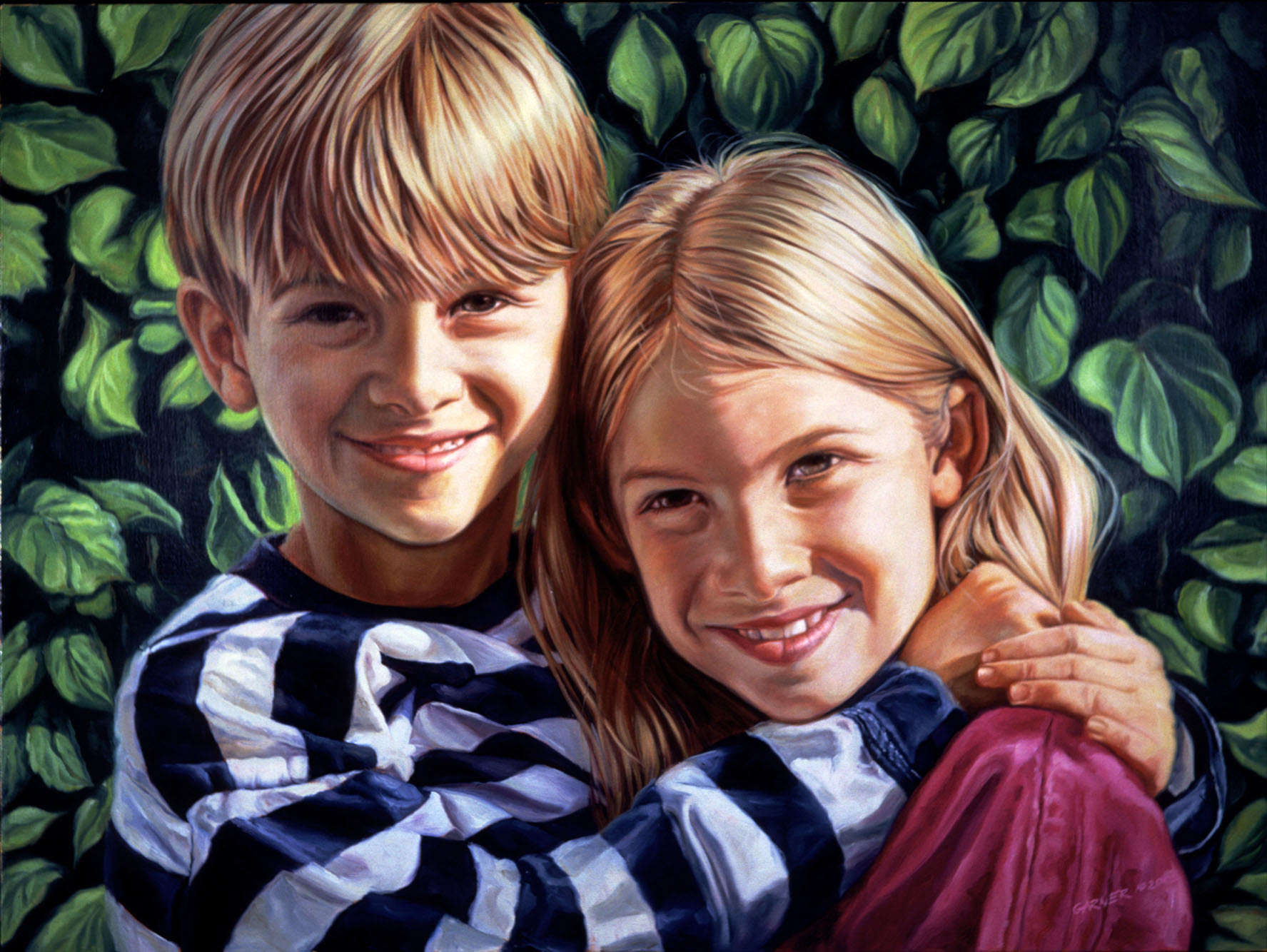Perlman Kids, 2004, oil on canvas, c. 44" X 30" Commission