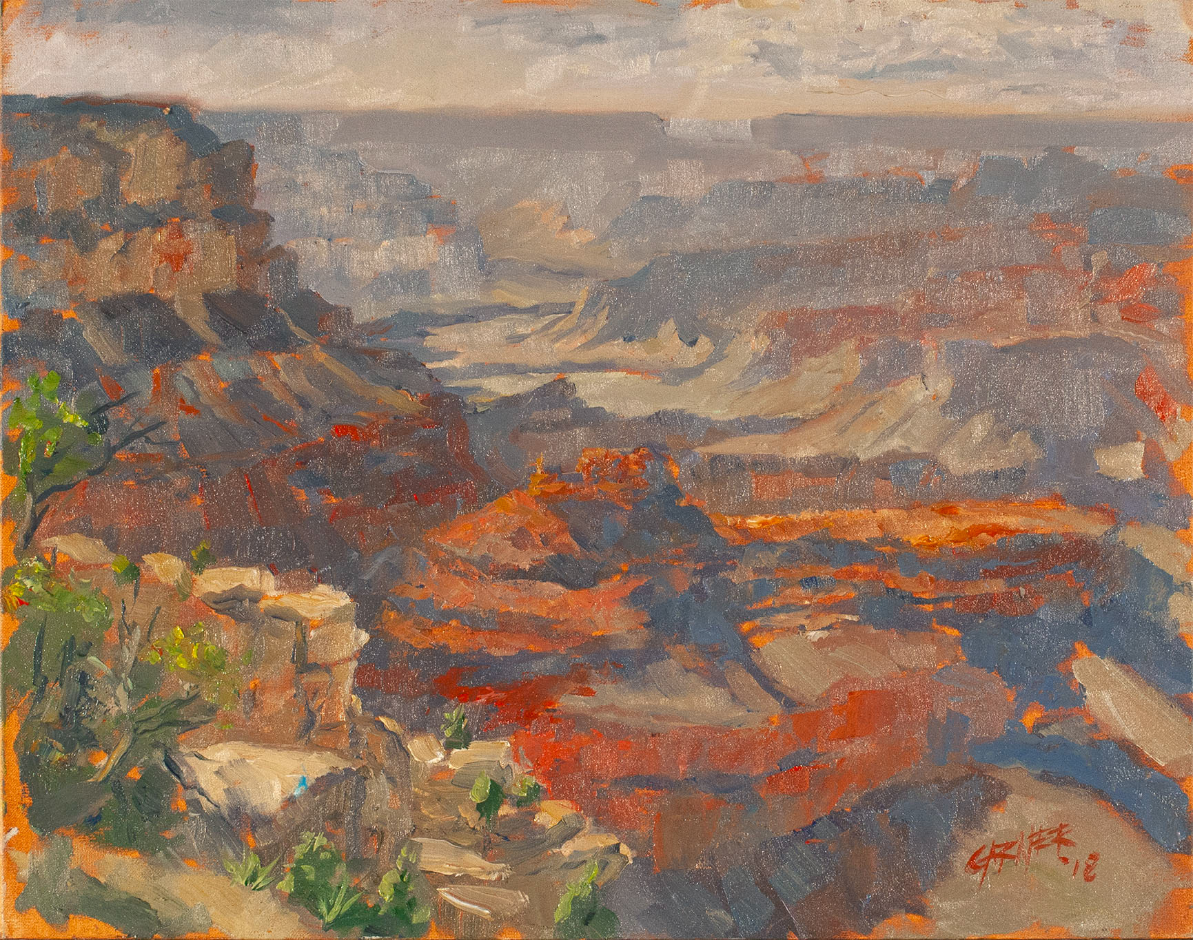 Grand Canyon, 2018, oil on canvas panel, 14" X 11"