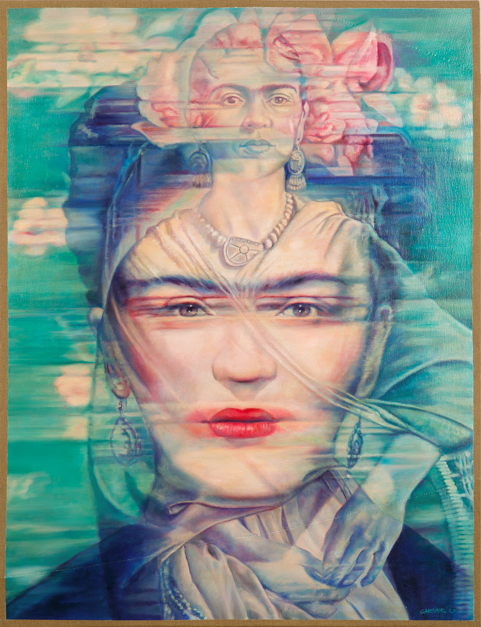 Frida Kahlo. 2021, oil on linen, 36x48"