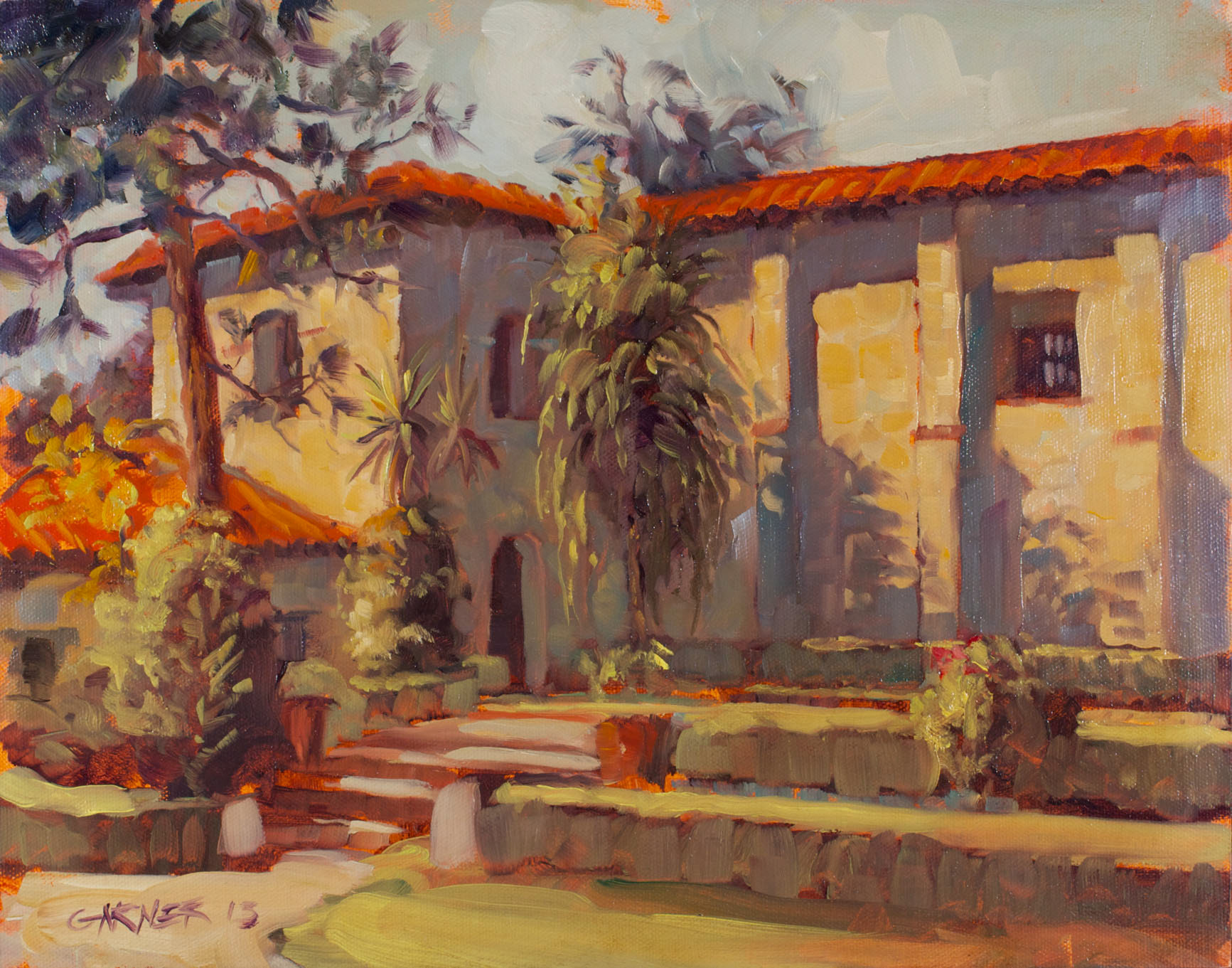 Mission San Fernando, 2013, oil on canvas panel, 14" X 11"