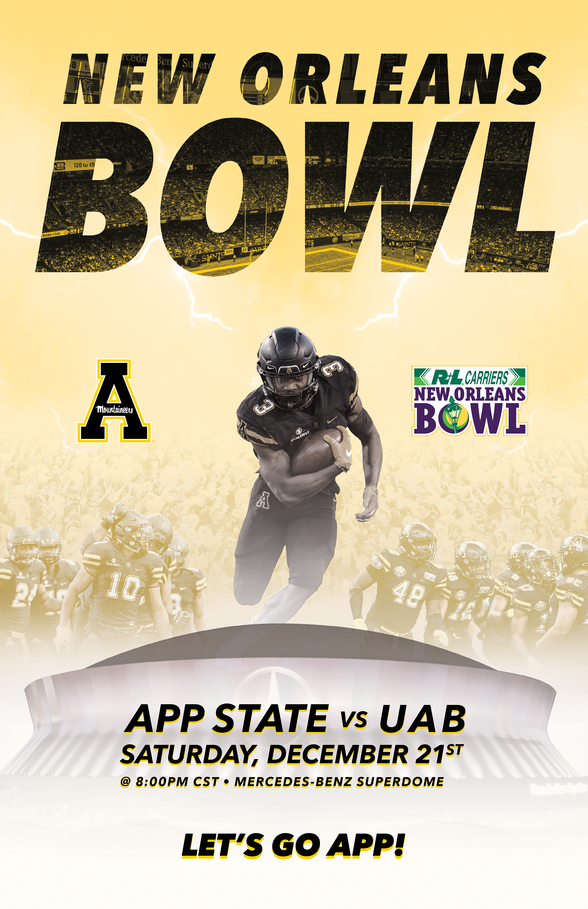 2019 New Orleans Bowl Poster v1