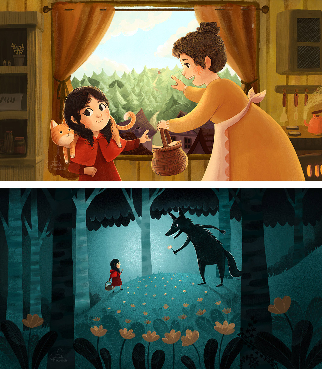 Little Red Riding Hood scenes