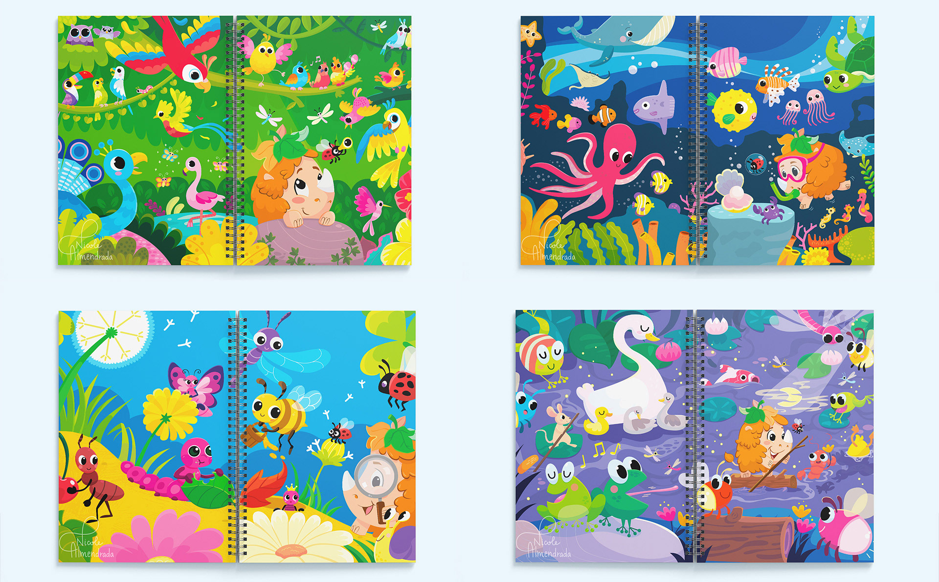 Covers for "Valientes" Textbooks - SM Ediciones Chile