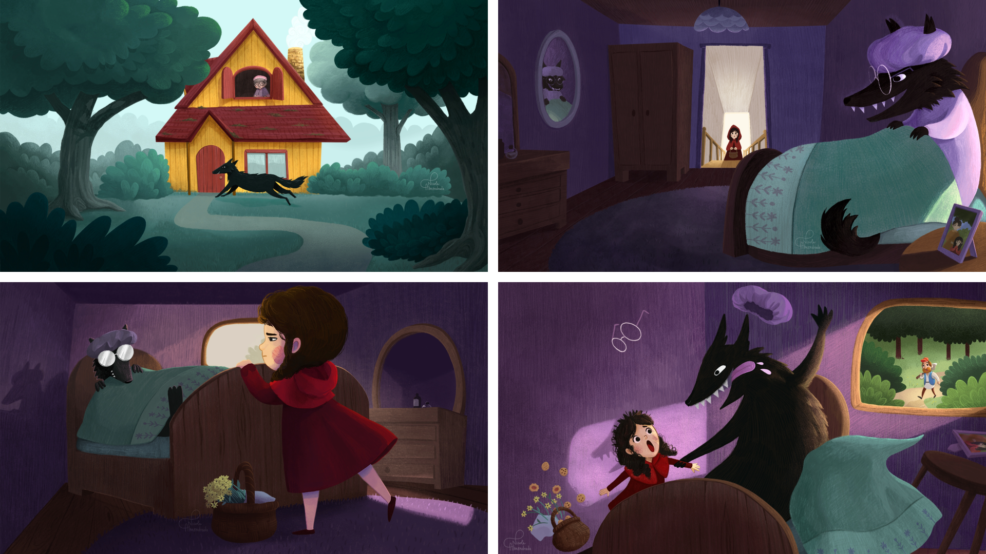 Little Red Riding Hood scenes