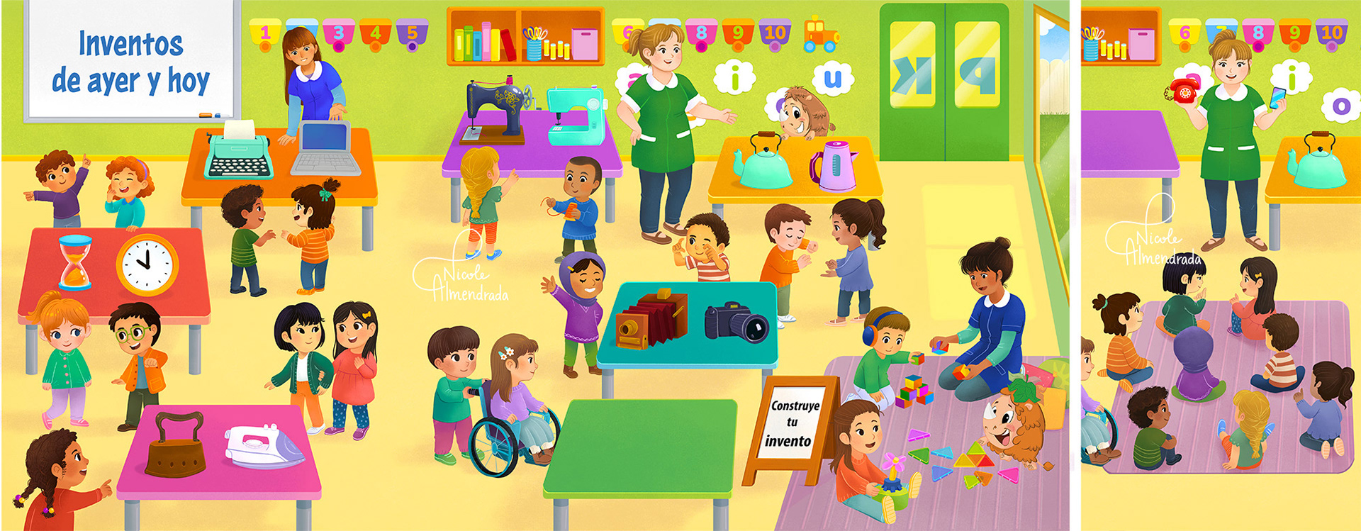 Gatefold illustration - Editorial SM Chile