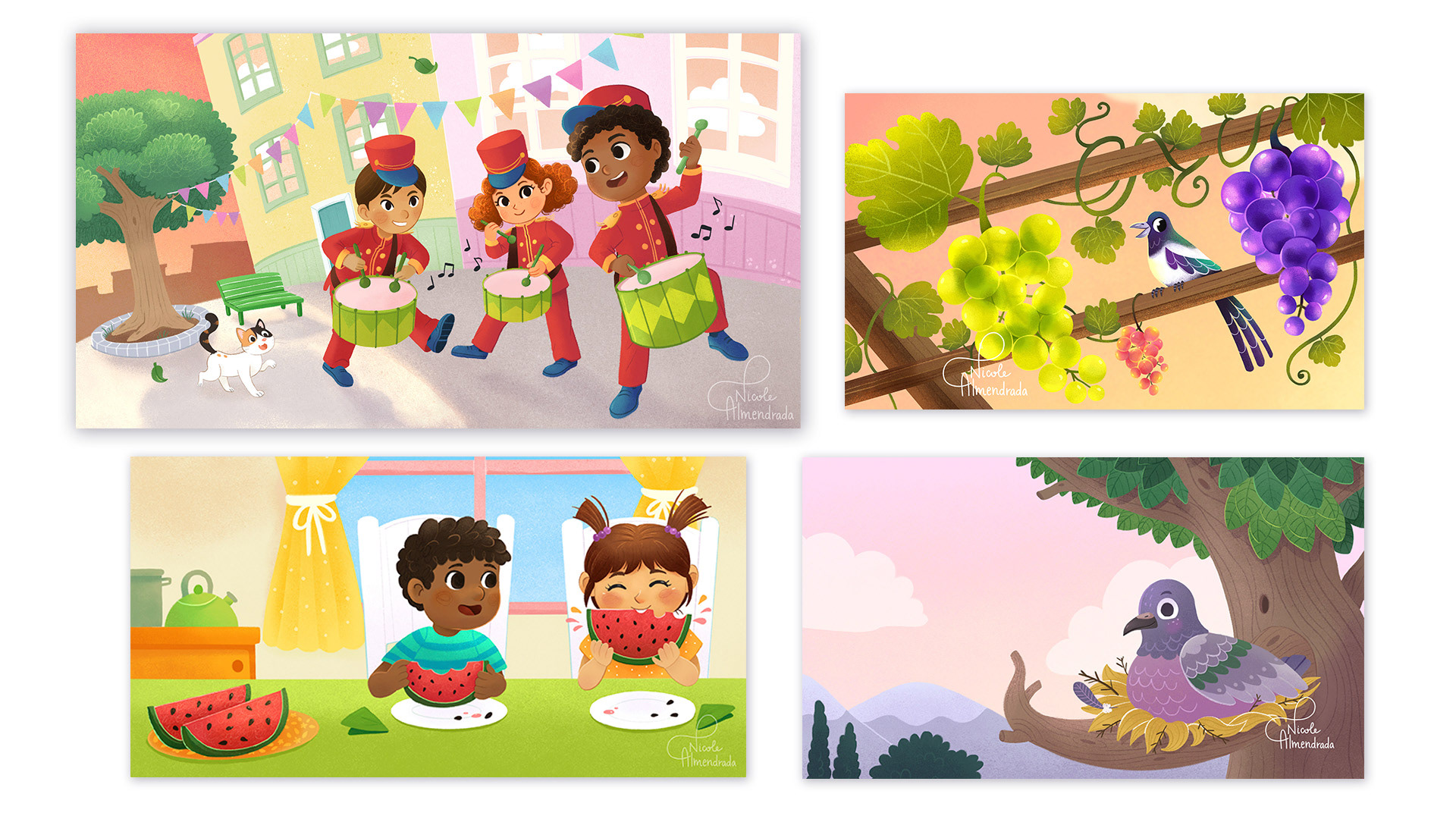 Alphabet Chapter Opener Illustrations - SM Editorial, Chile