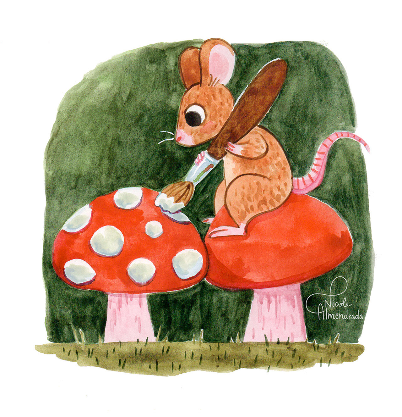 Painting Mushrooms - Personal project