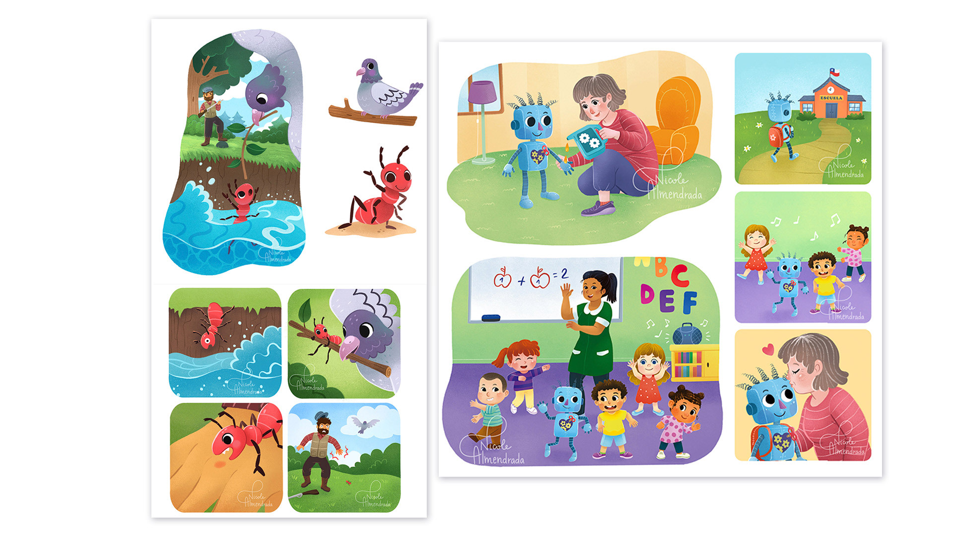 Sequence illustrations - SM Ediciones Chile