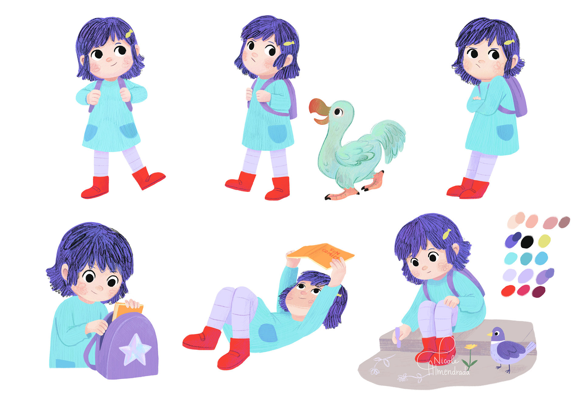 Ana moods and colour palette