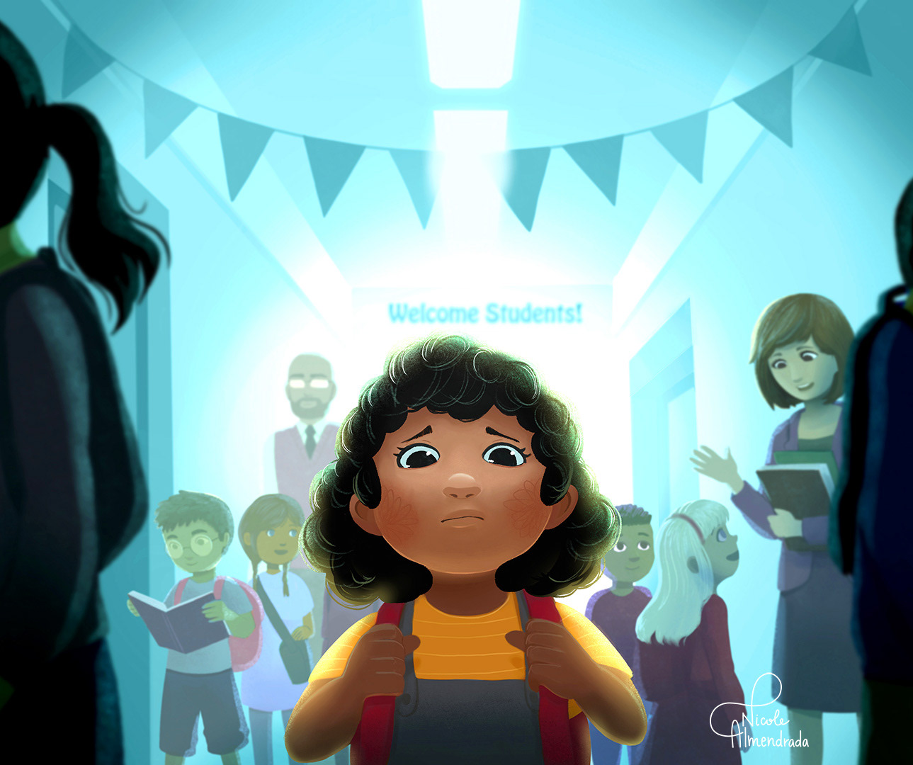 Back to School , First day jitters - Personal project