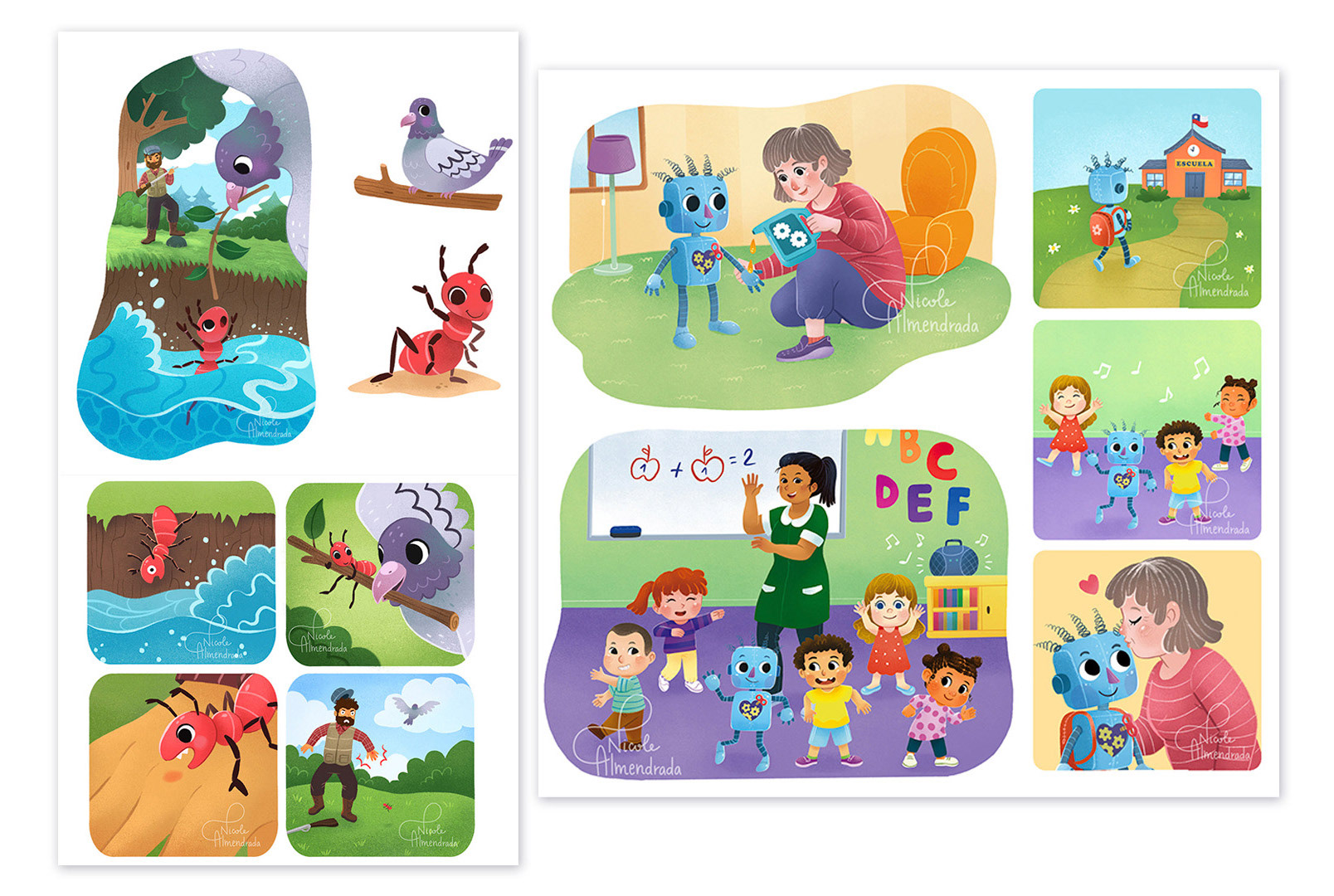 Sequence illustrations - SM Ediciones Chile