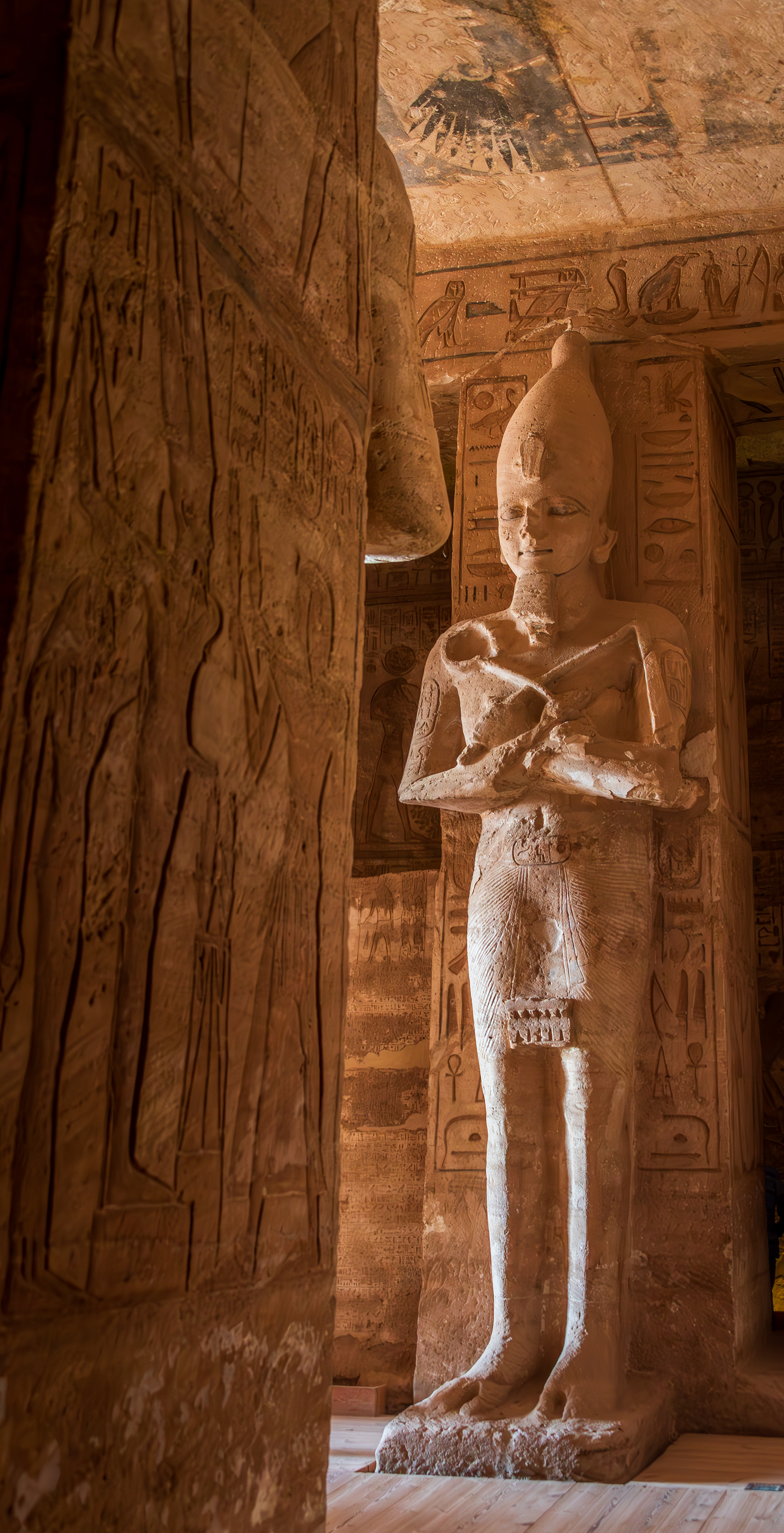 Abu Simbel: Interior Osirid pillars